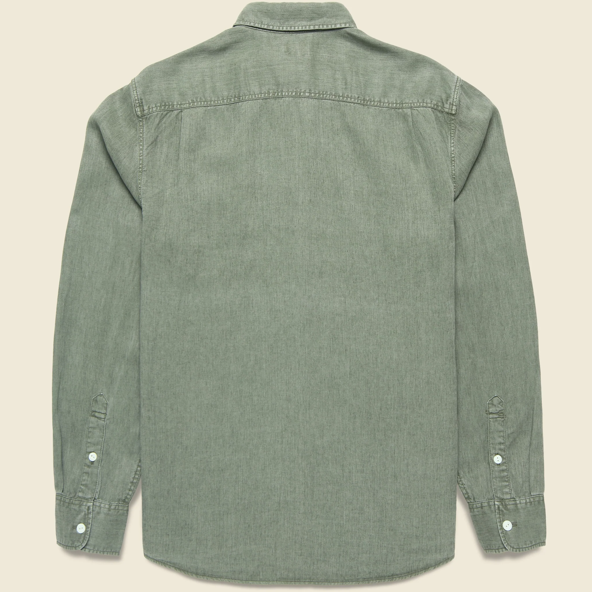 Chambray Workshirt - Desert Olive - Image 2