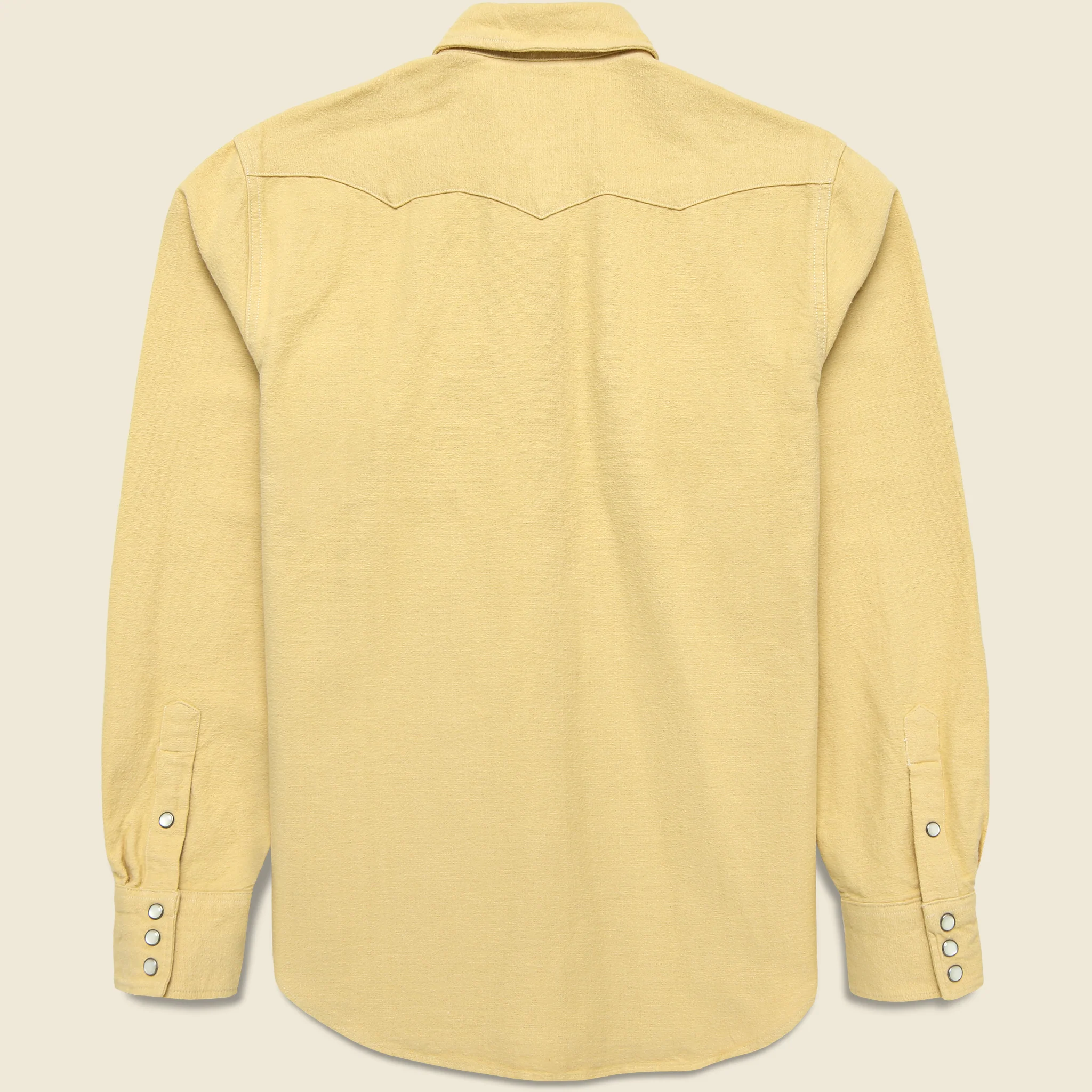 Chamois Western Shirt - Yellow - Image 2