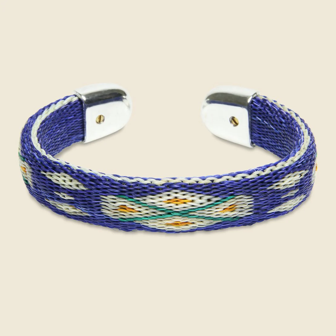 Bendable Horsehair Bracelet - Blue/Orange/Green