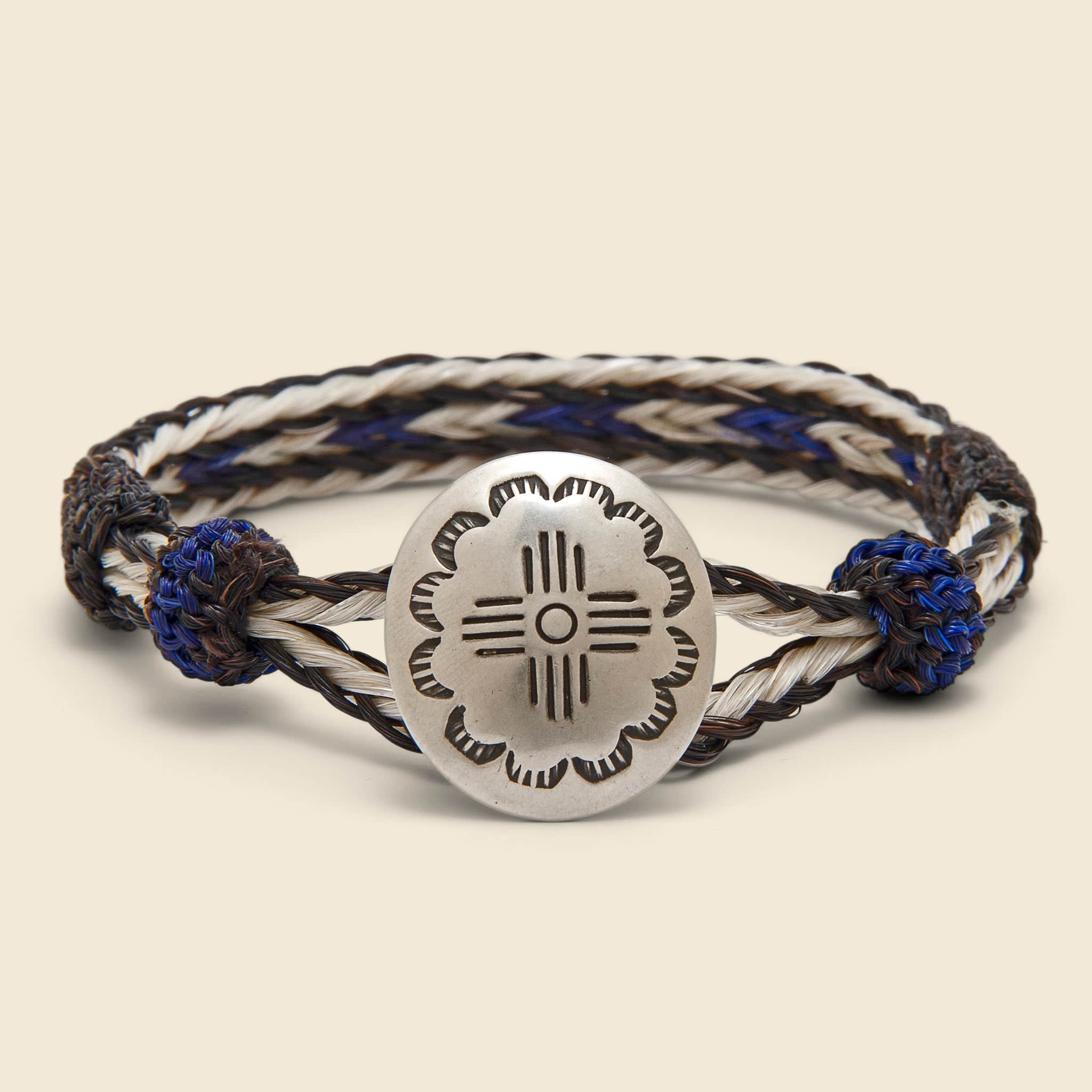 Zia Concho Bracelet - Blue/Black