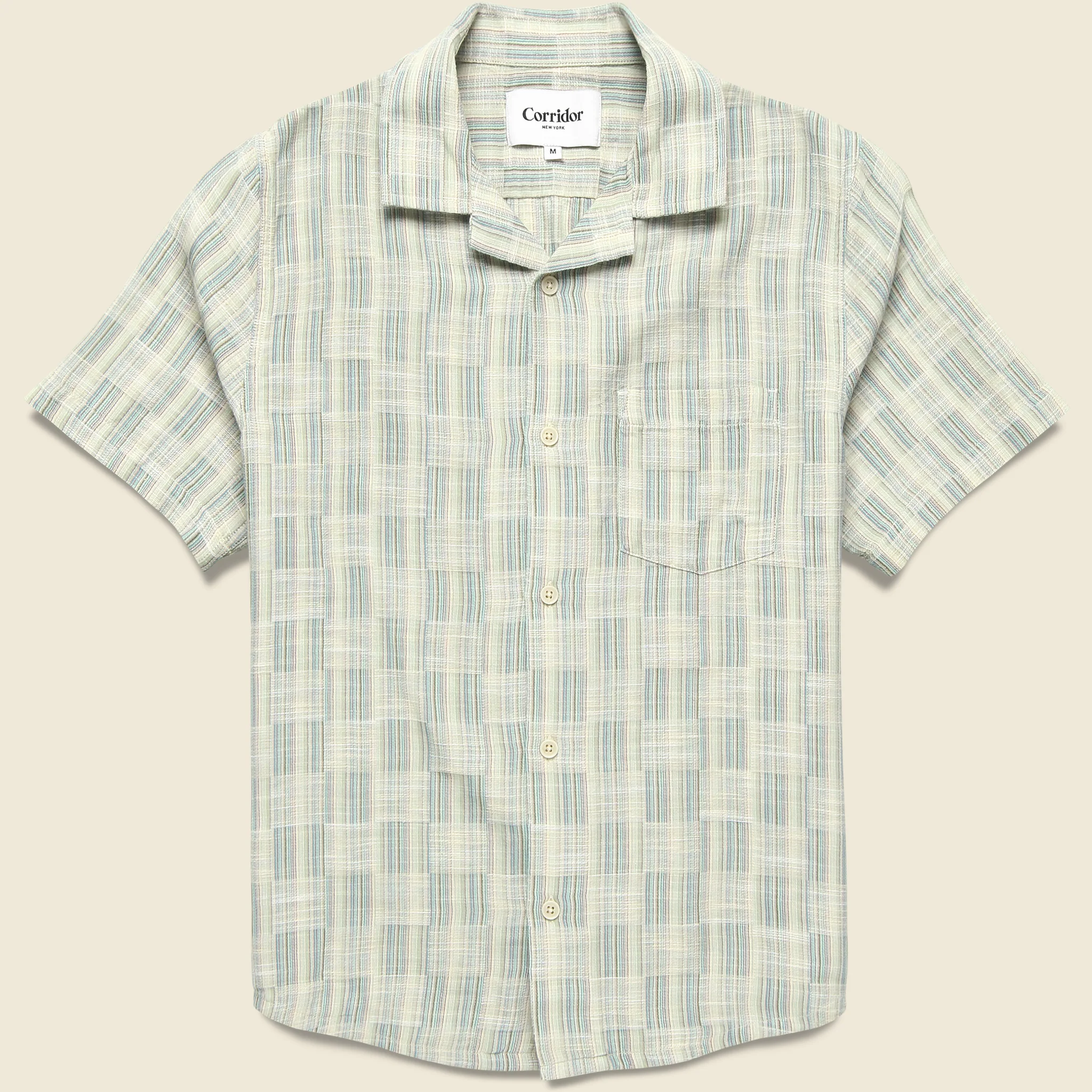 Check Jacquard Shirt - Blue