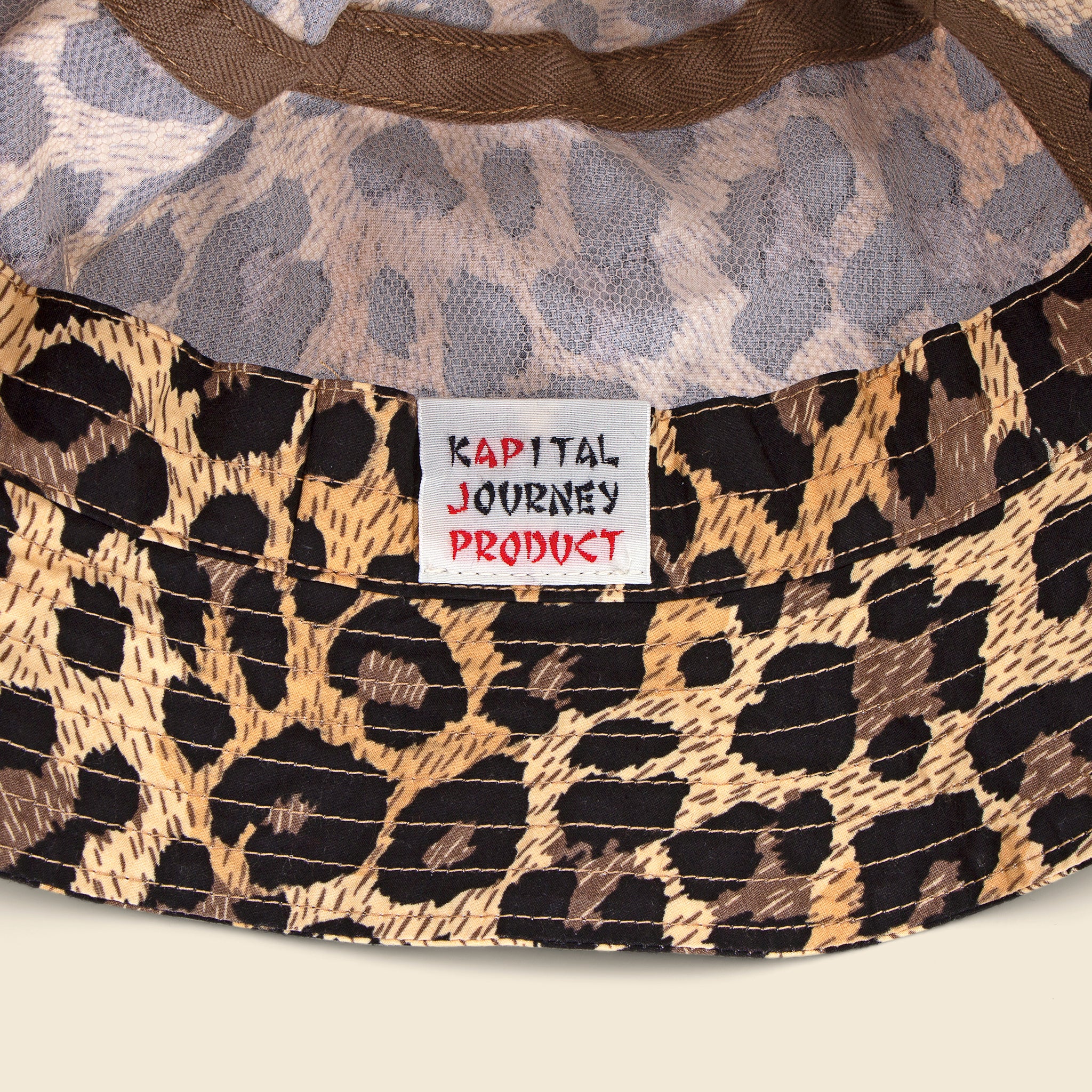 Chino Leopard Bucket Hat - Brown - Image 2
