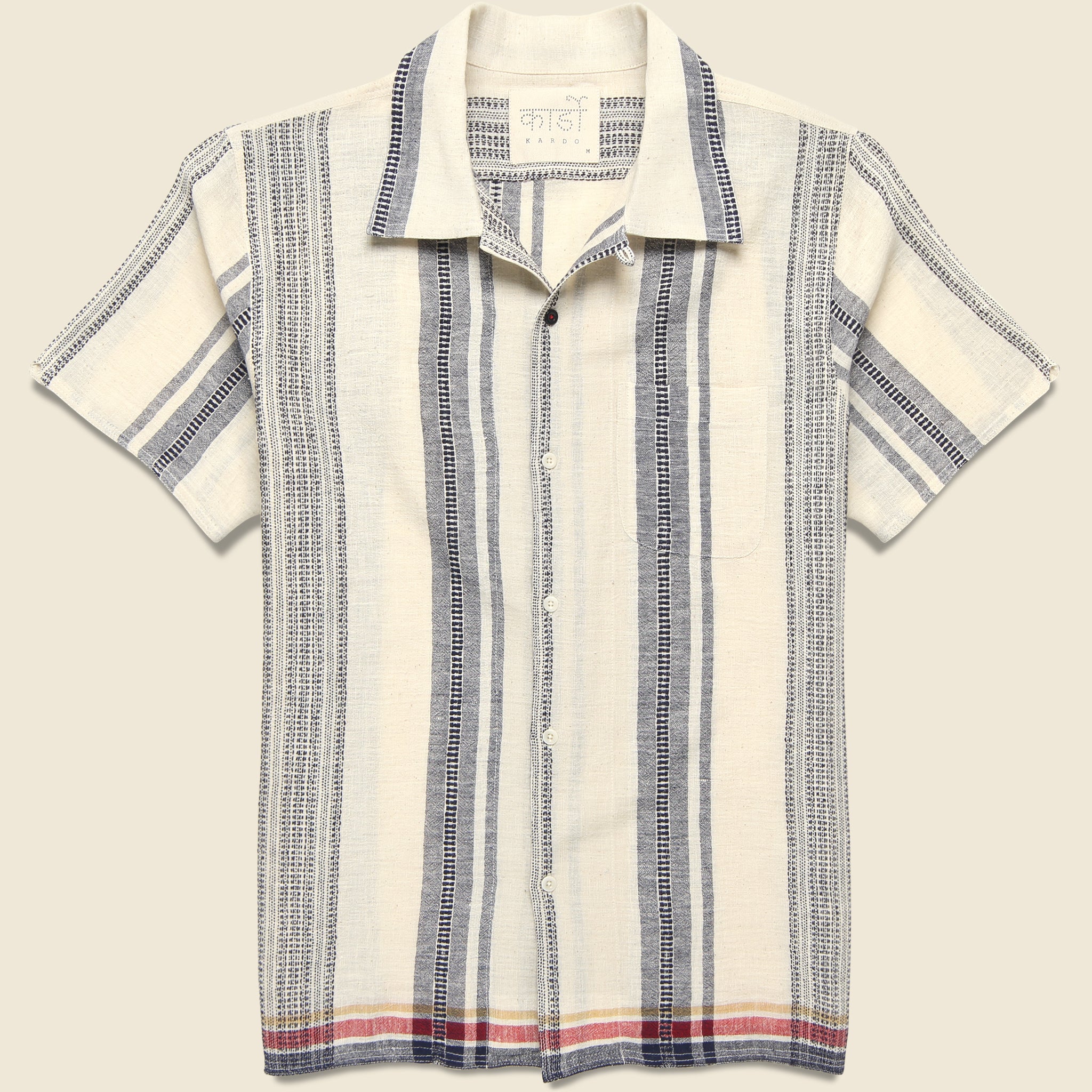 Handwoven Stripe Shirt - Indigo