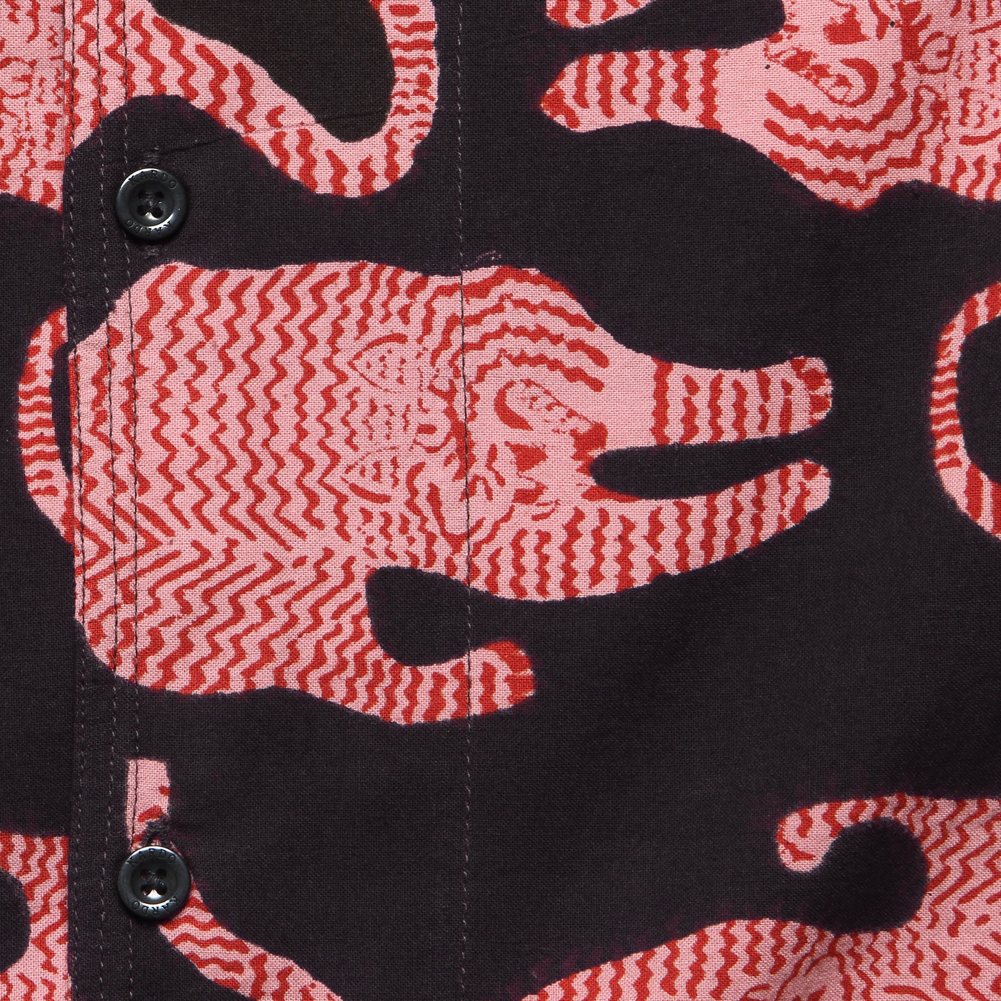 Tiger Block Print Shirt - Black - Image 4
