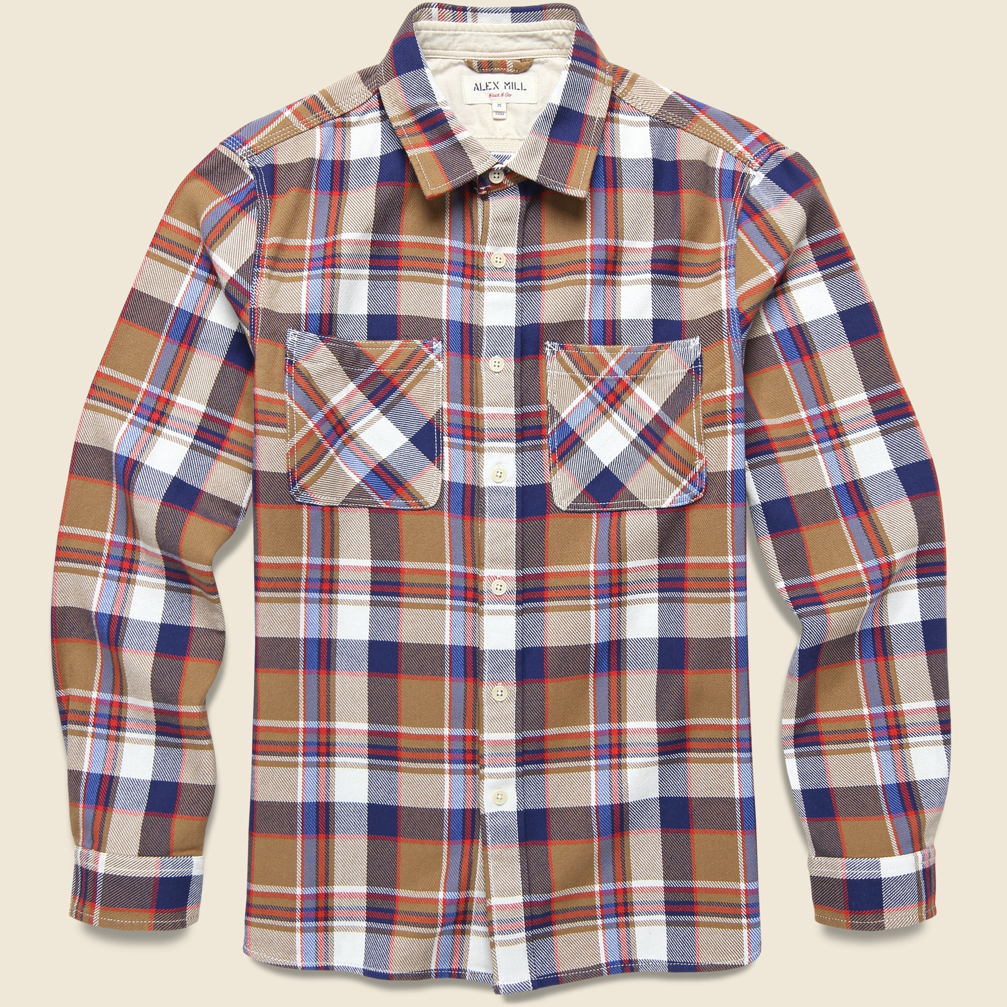Flannel Chore Shirt - Golden Khaki