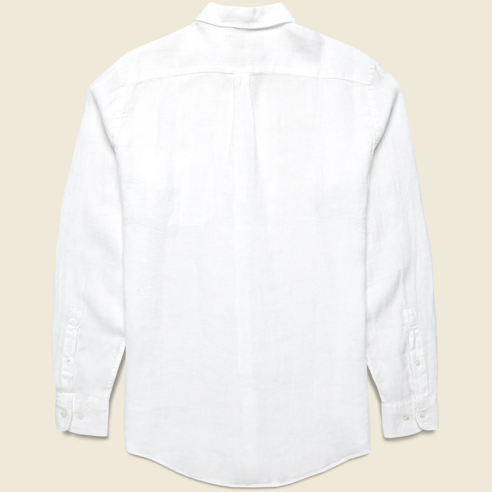 Classic Linen Shirt - White - Image 2