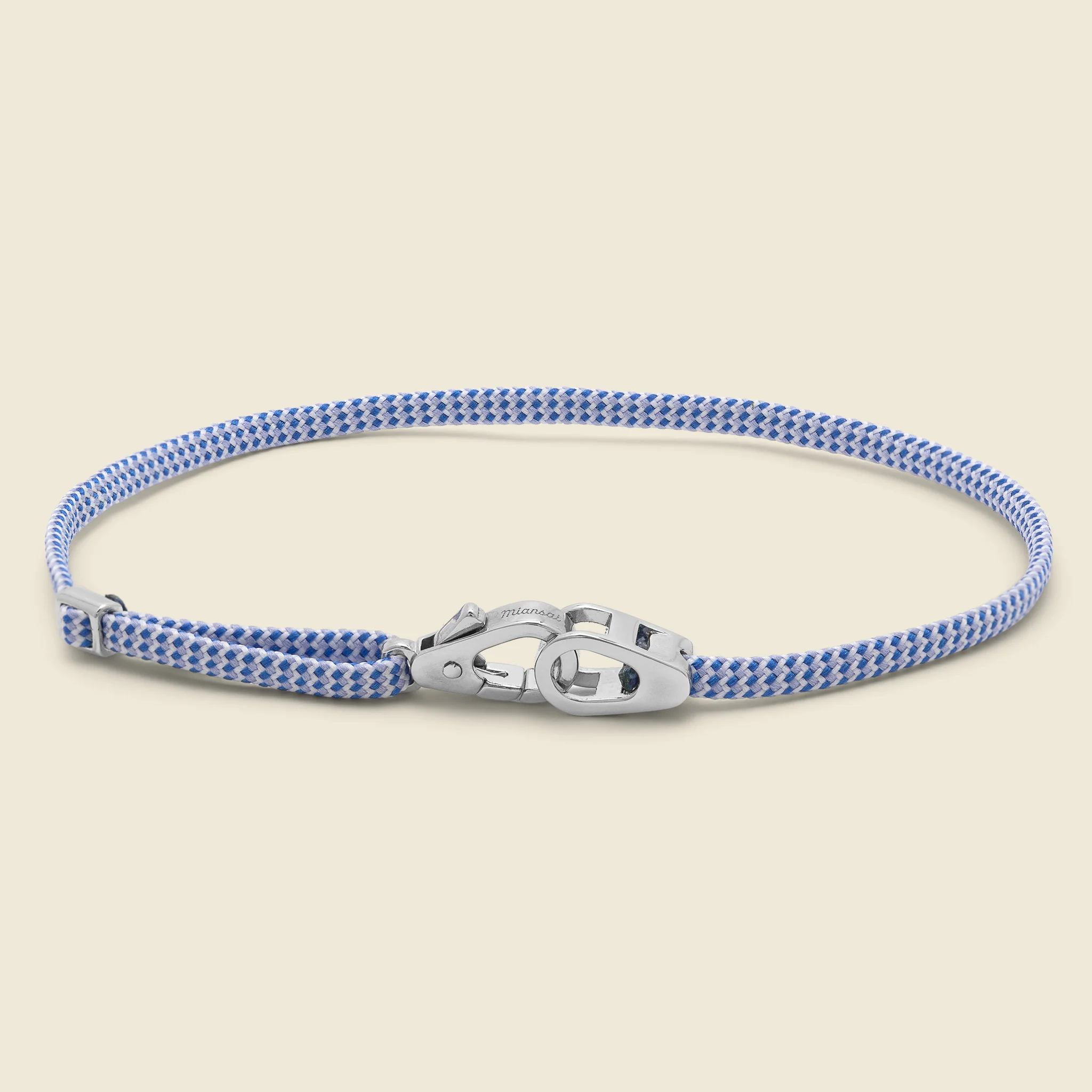 Caden Pull Bracelet - Sterling Silver/Light Blue