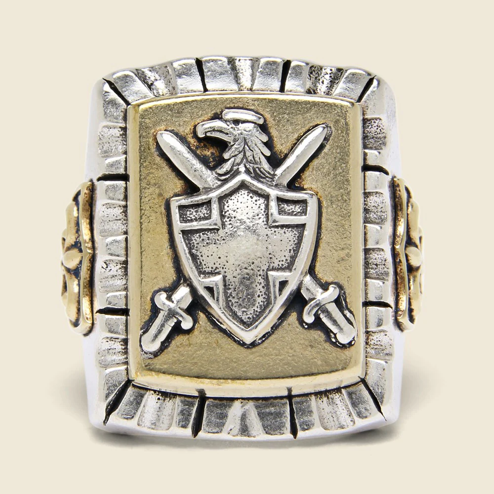 Coat of Arms Souvenir Ring - Silver/Brass - Image 2