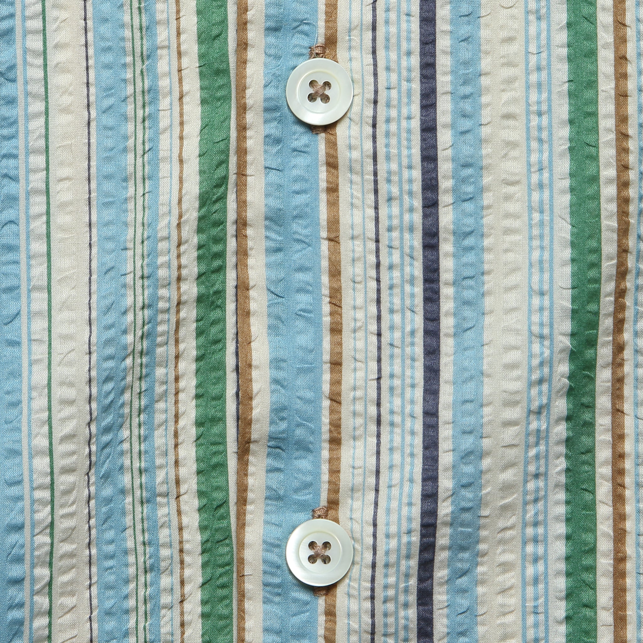 Cocktail Seersucker Shirt - Tropical Stripes - Image 3