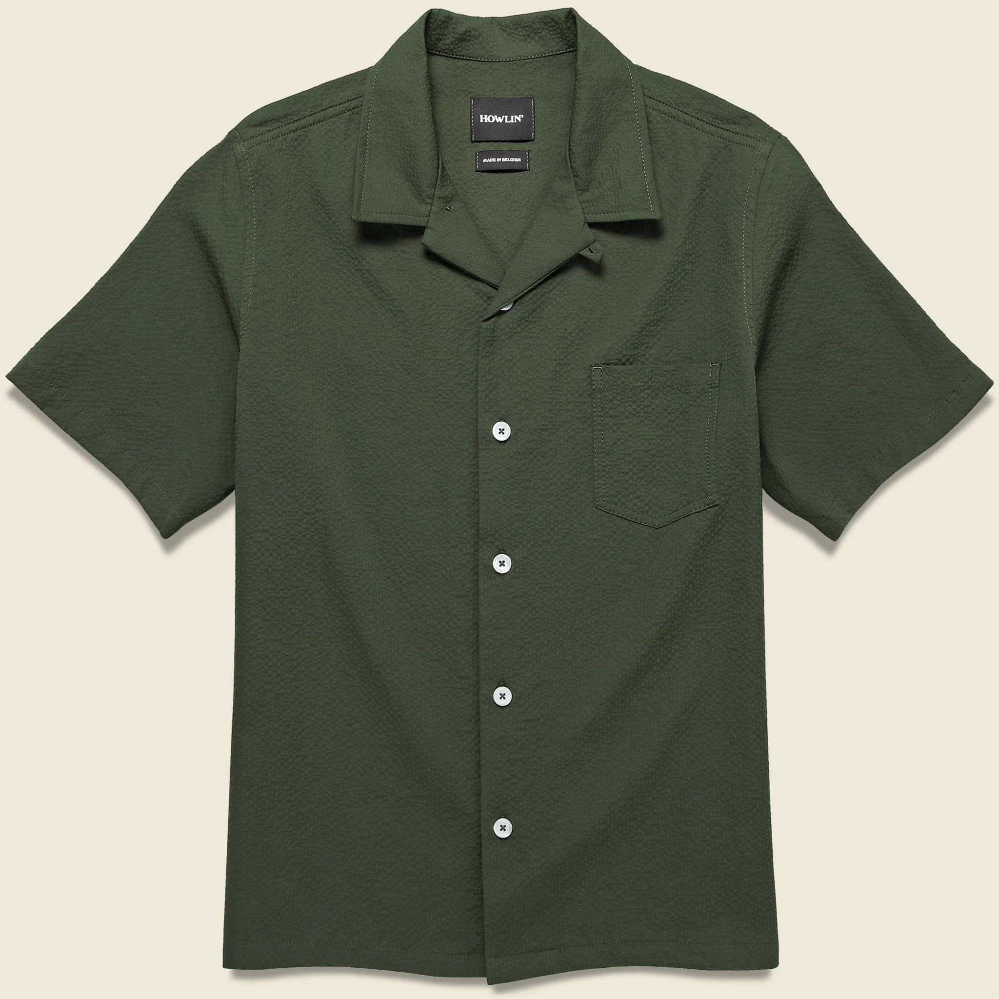 Cocktail Seersucker Shirt - Greenish