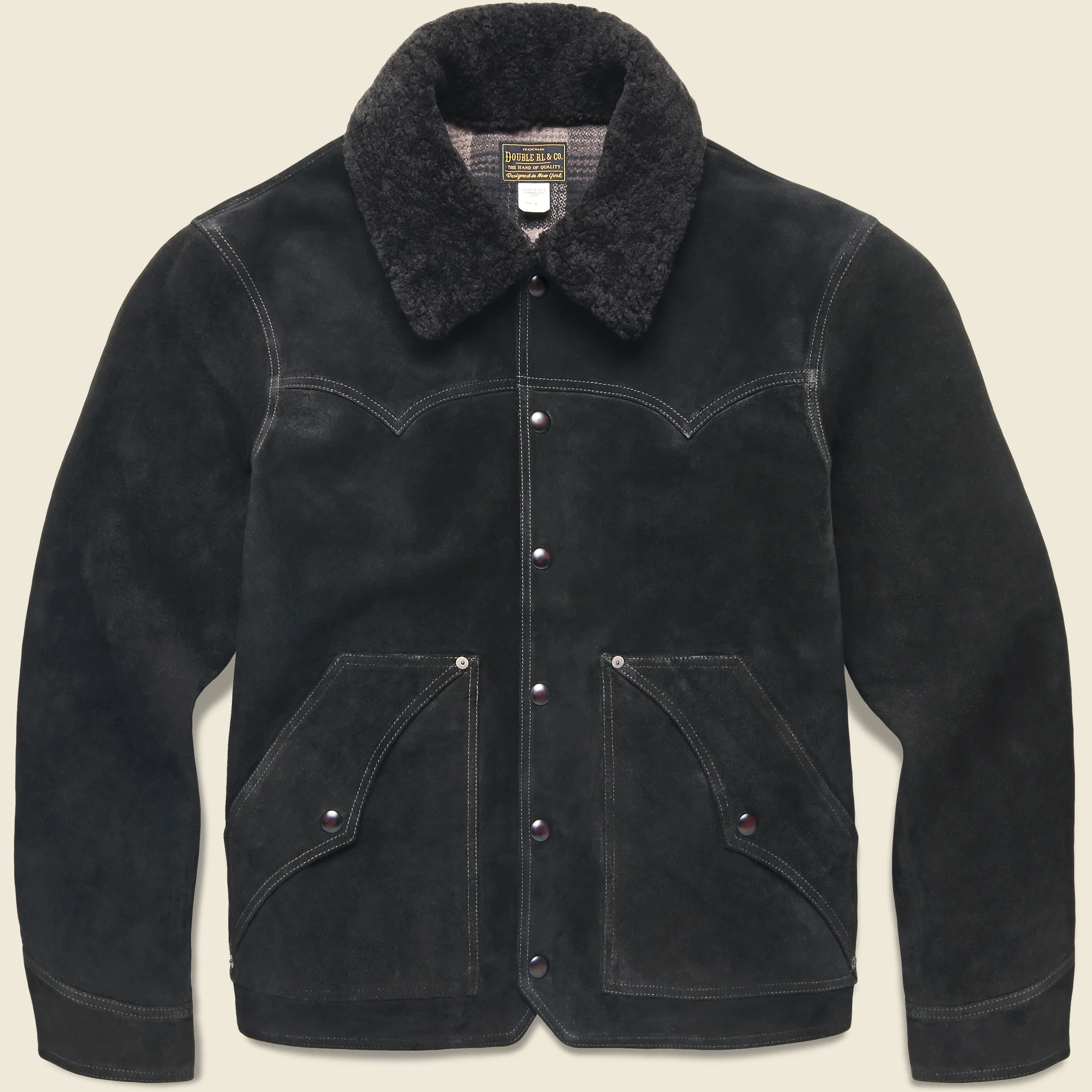 Cody Roughout Suede Jacket - Black
