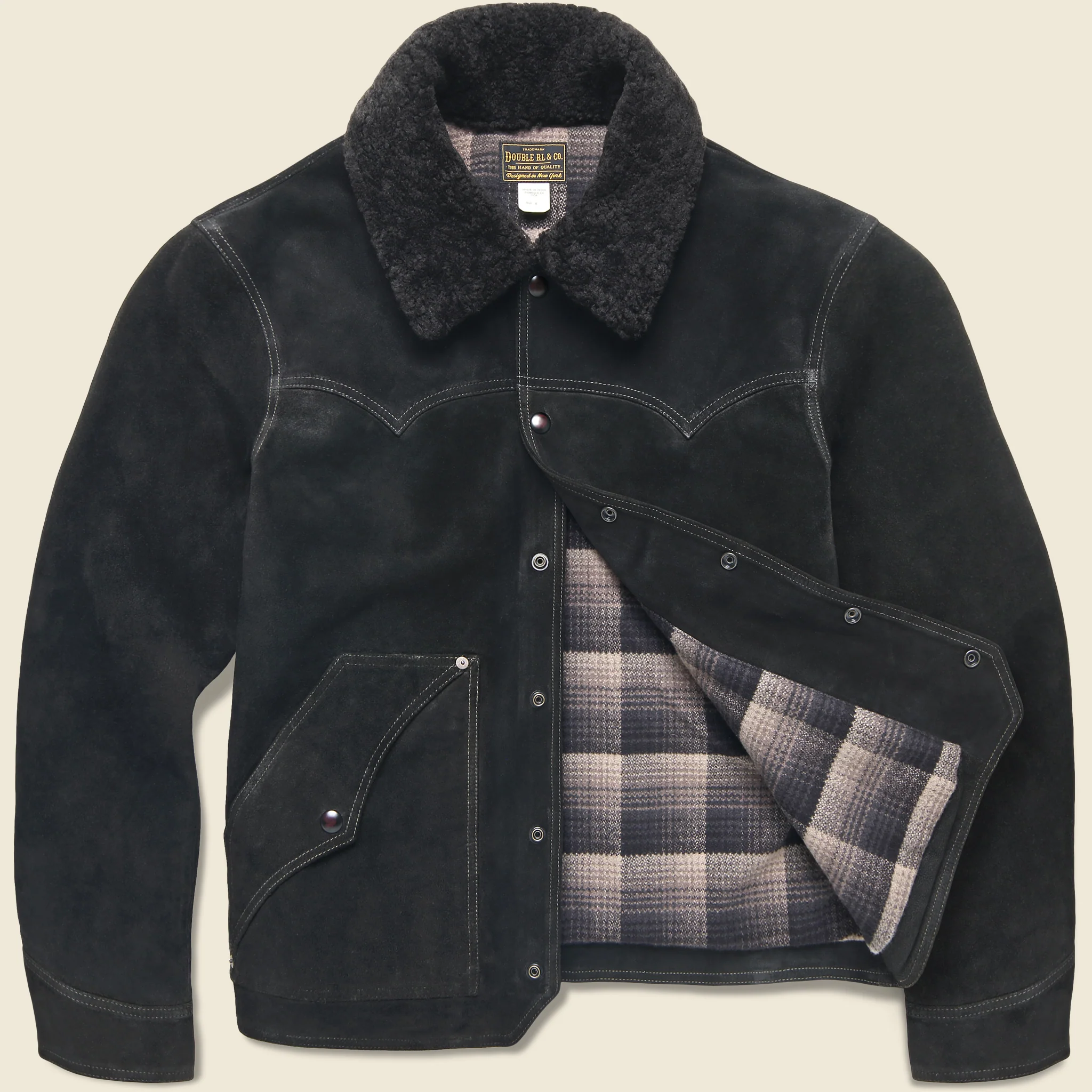 Cody Roughout Suede Jacket - Black - Image 2