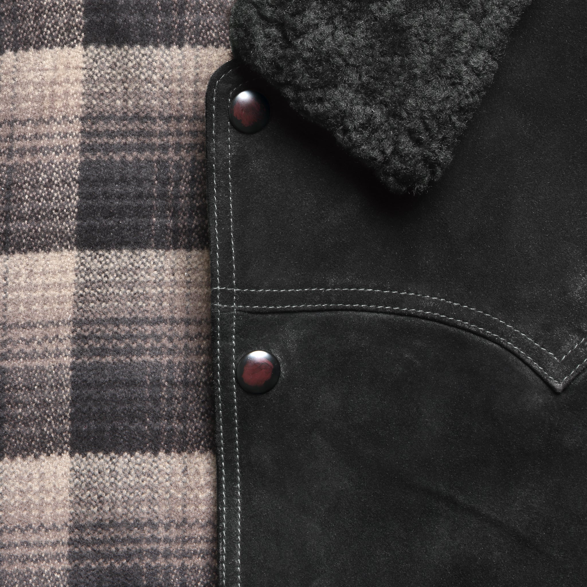 Cody Roughout Suede Jacket - Black - Image 4