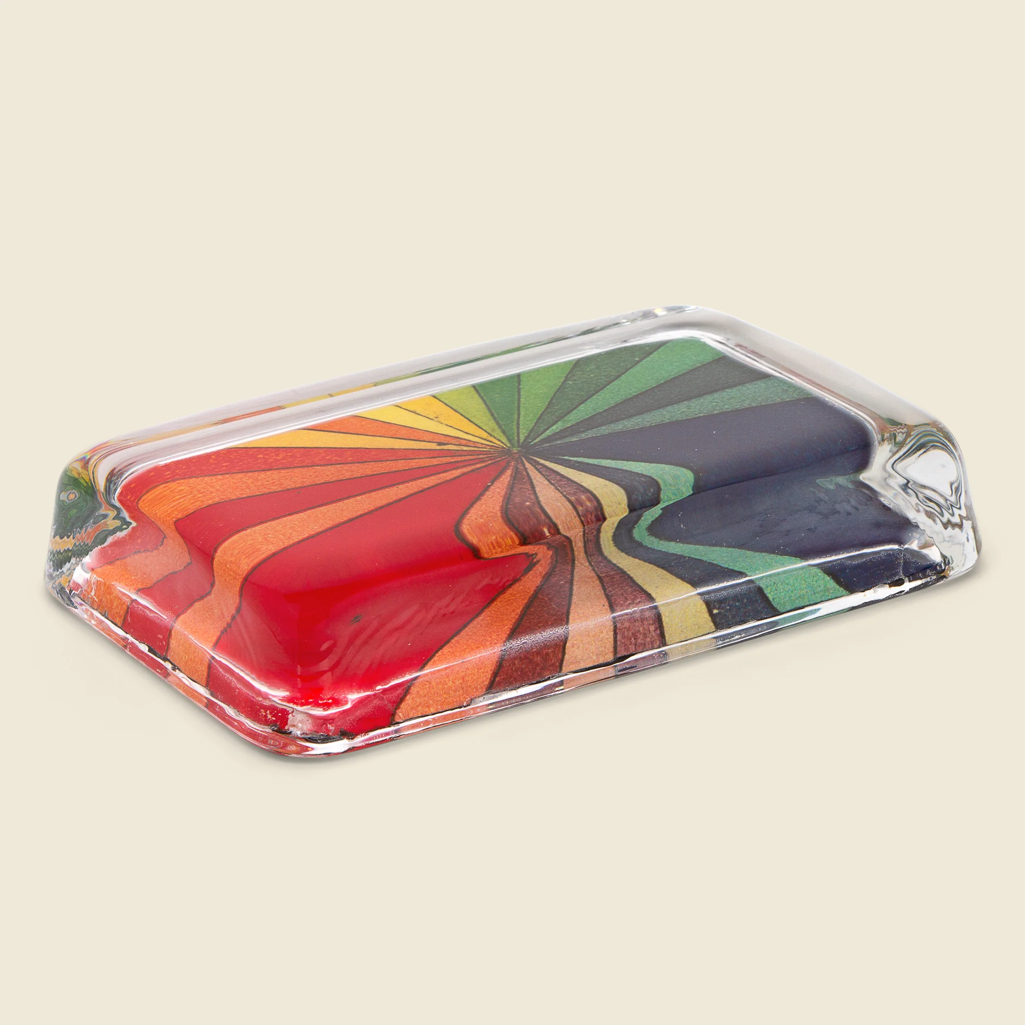Color Wheel Rectangle Paperweight - Image 2