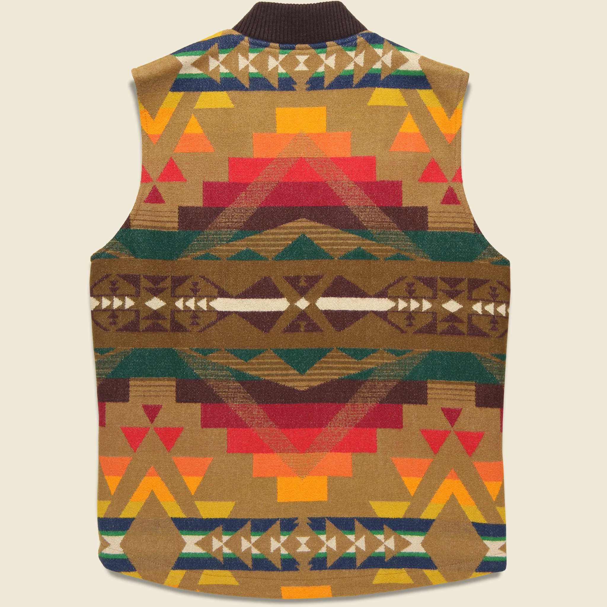 Colton Quilted Zip Vest - Alto Mesa Brown - Image 2