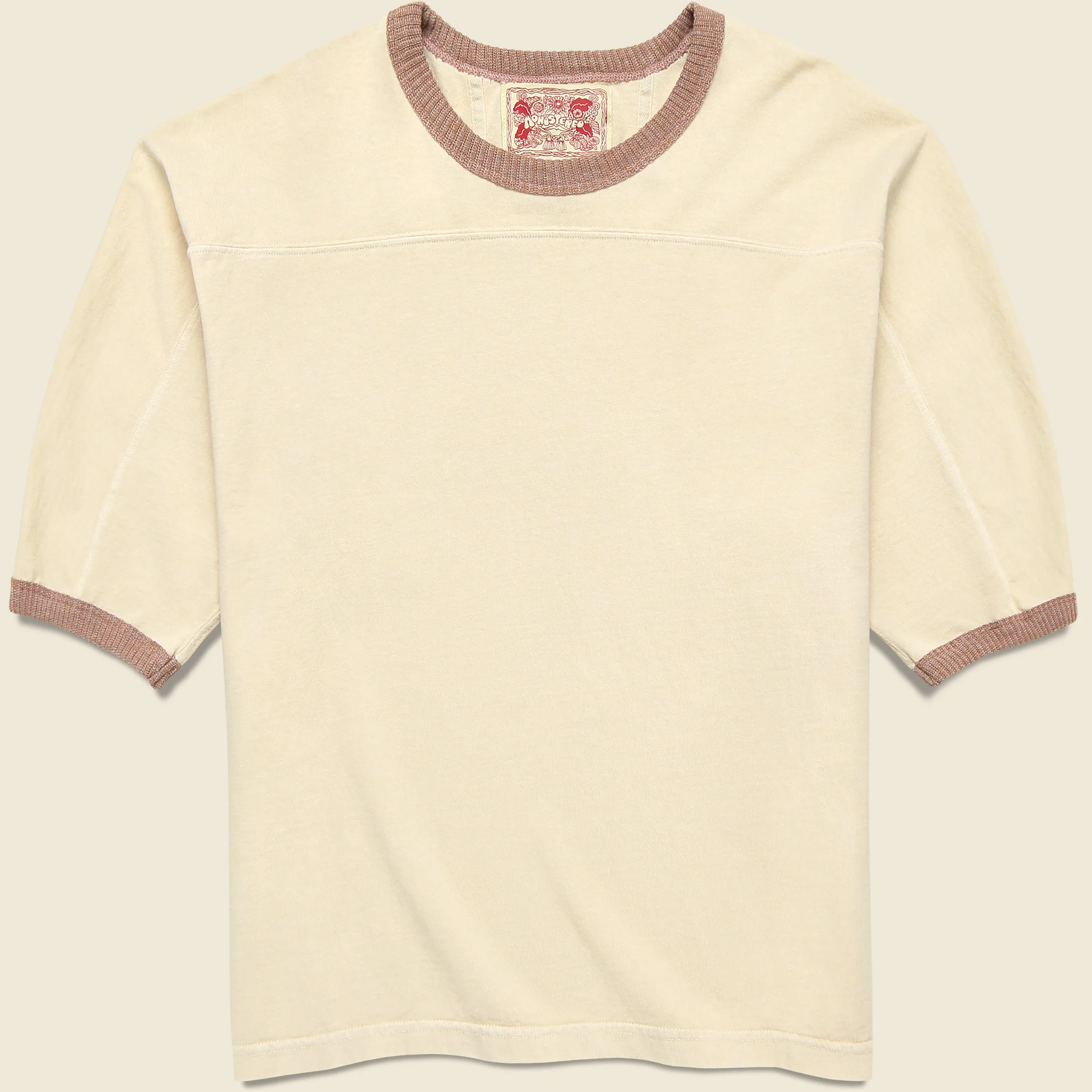 Community Football Ringer Tee - Natural