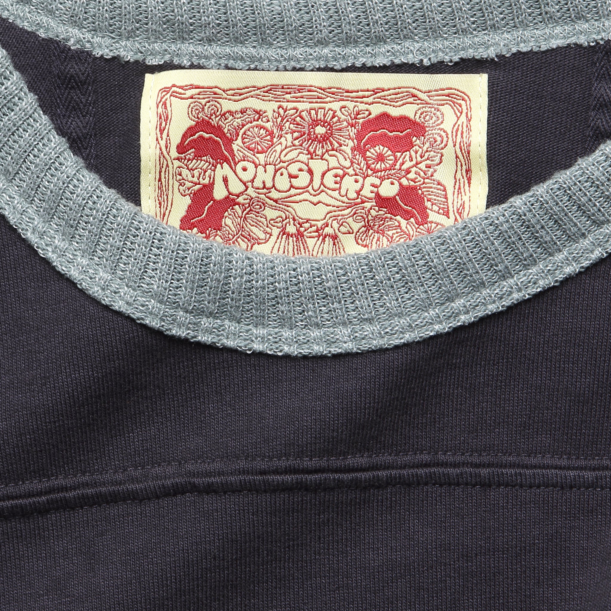 Community Football Ringer Tee - Washed Black - Image 3
