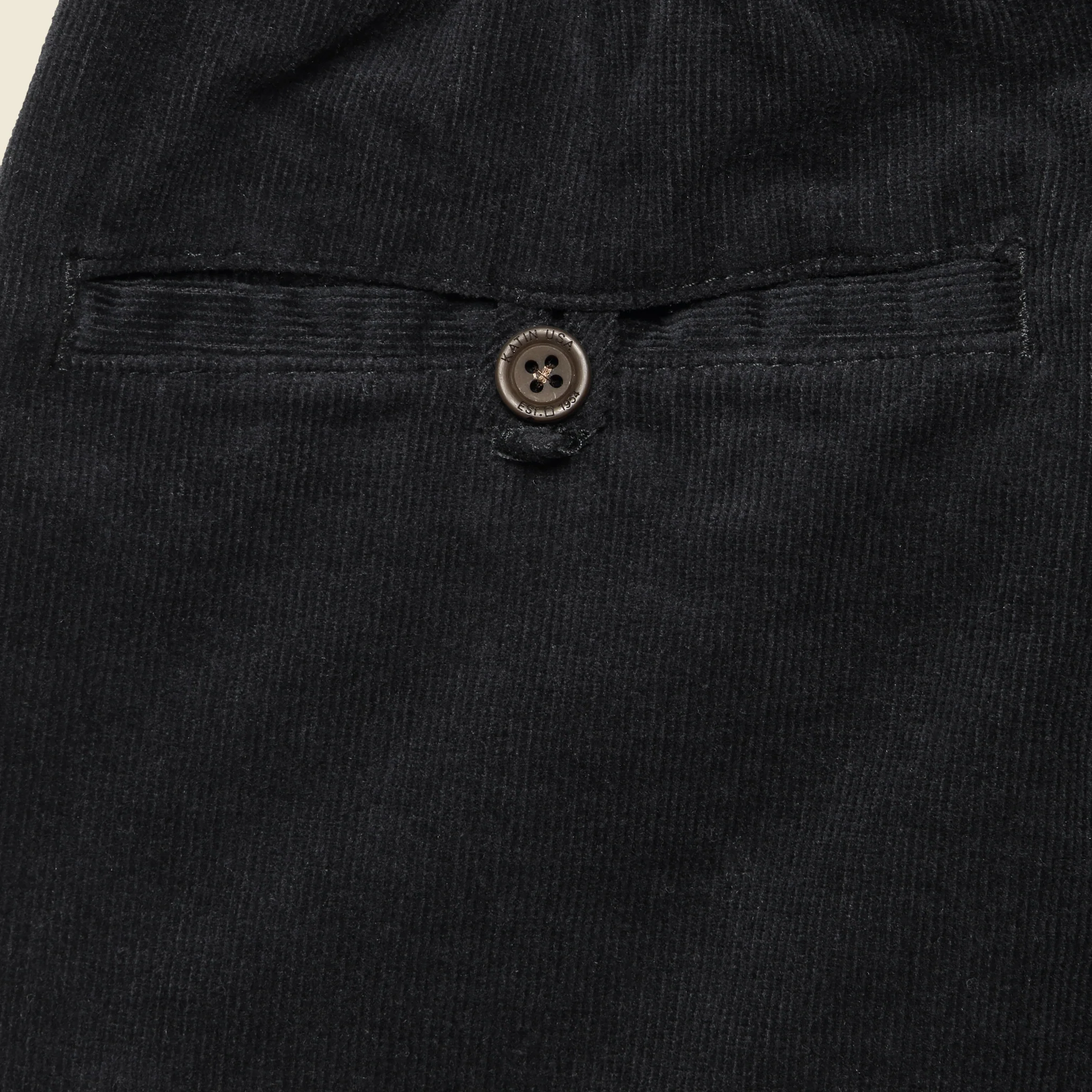Cord Local Short - Black - Image 3