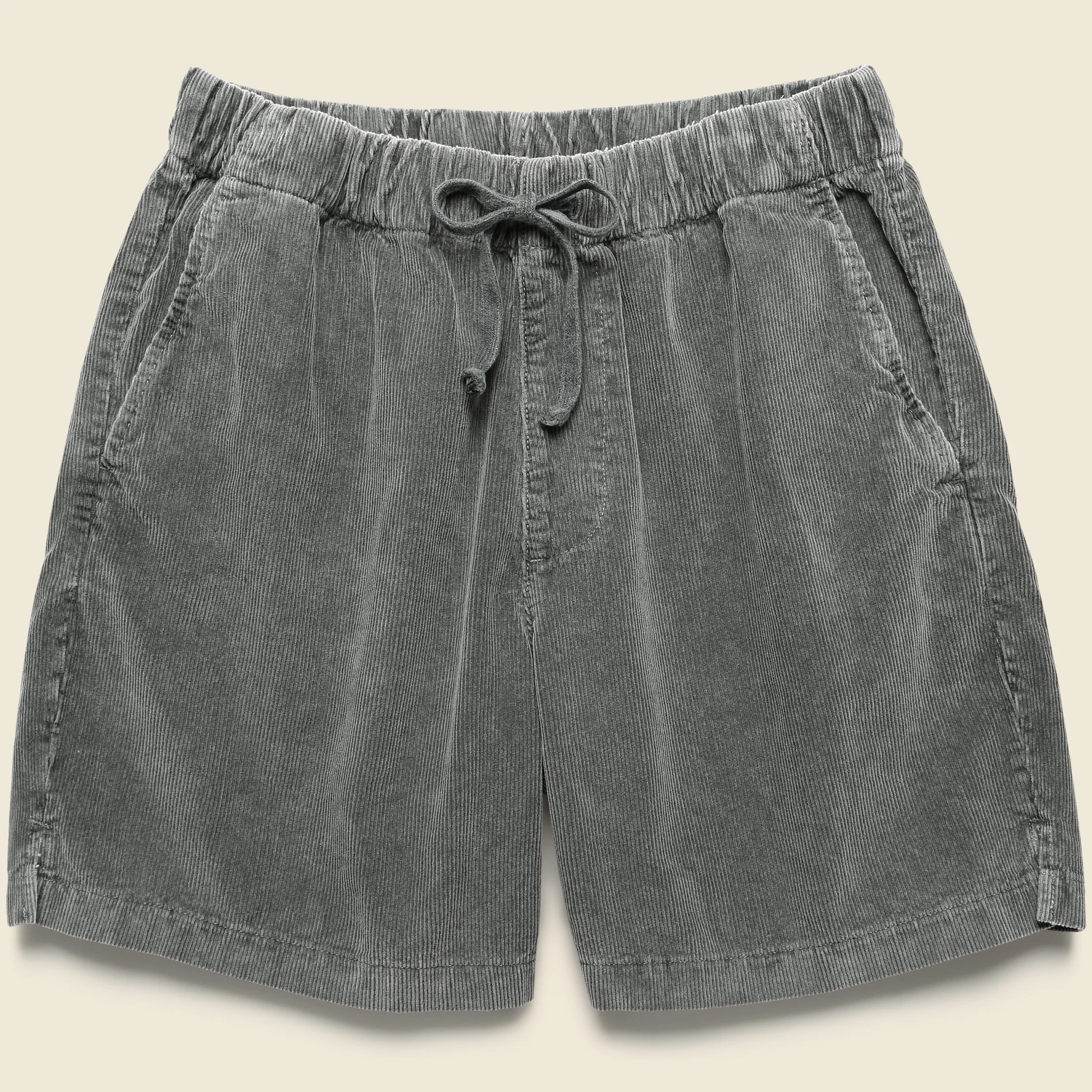 6" Corduroy Easy Shorts - Black