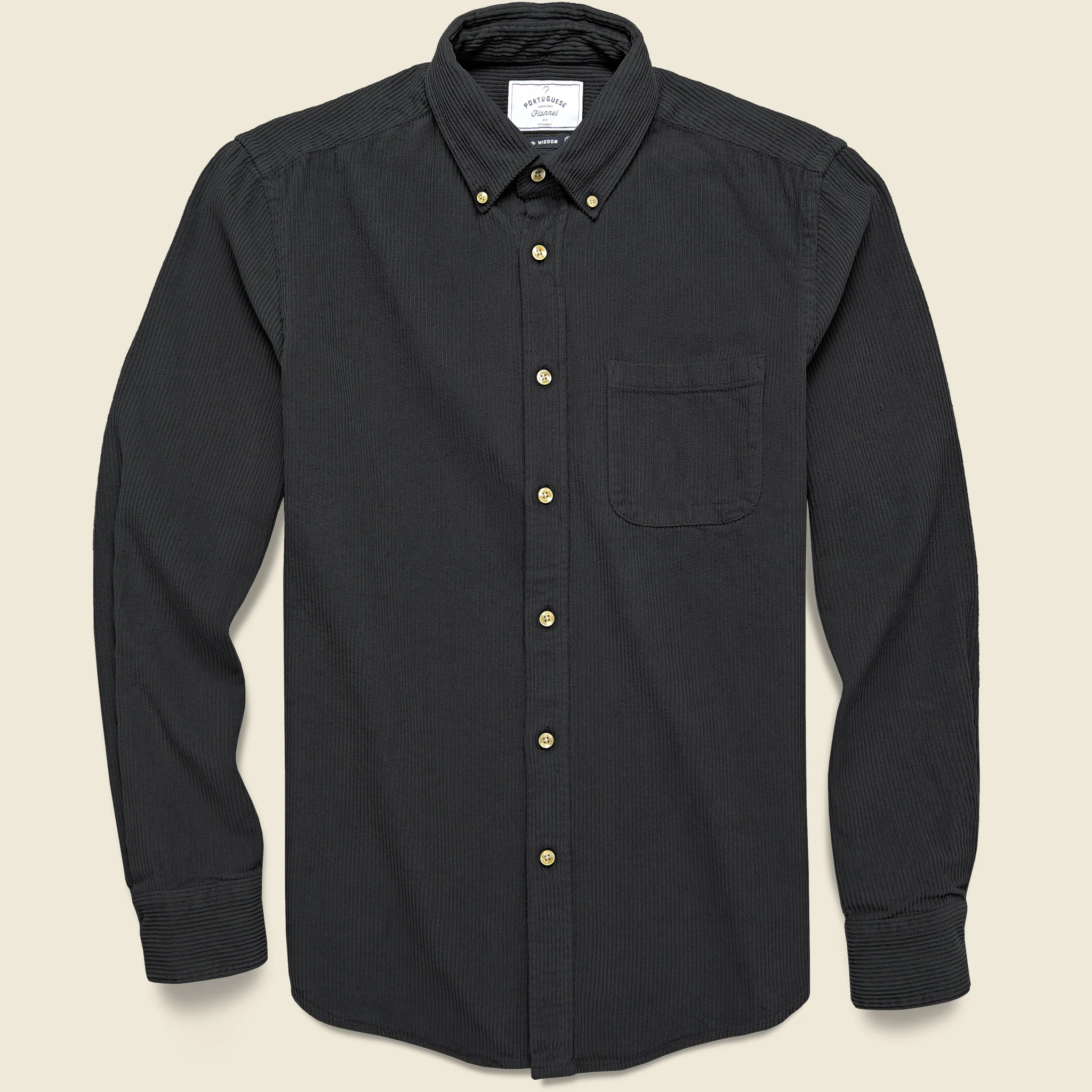 Corduroy Lobo Shirt - Black