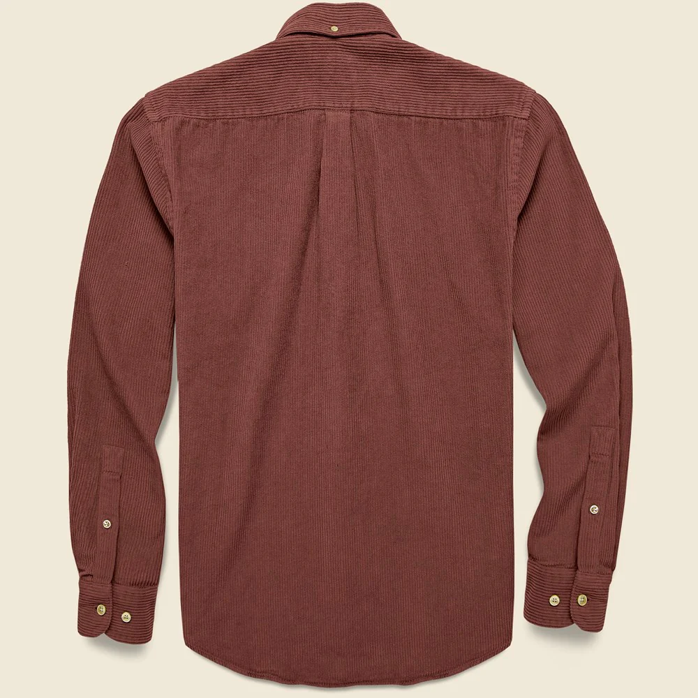 Corduroy Lobo Shirt - Bordeaux - Image 2