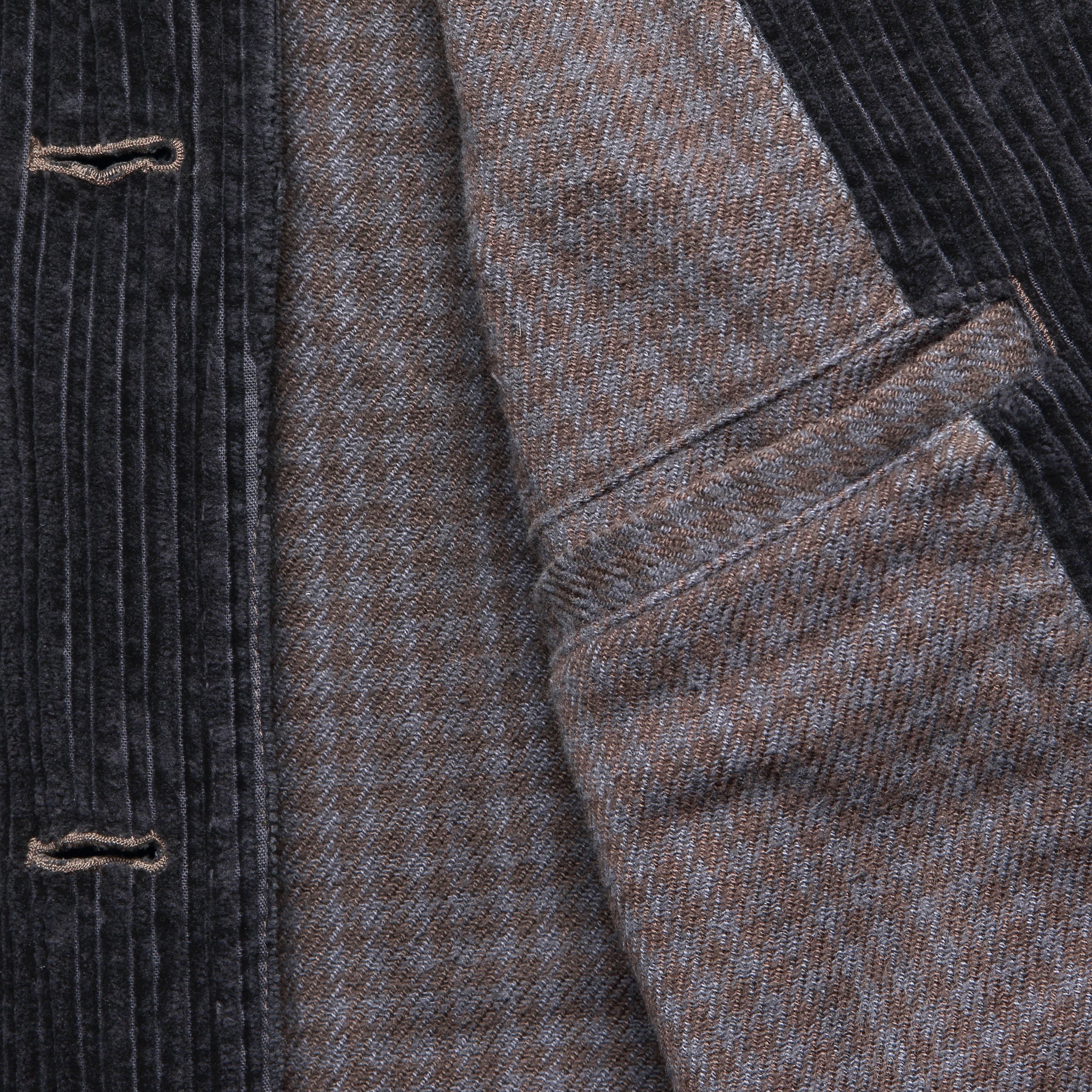 Corduroy Port Peacoat - Navy - Image 4