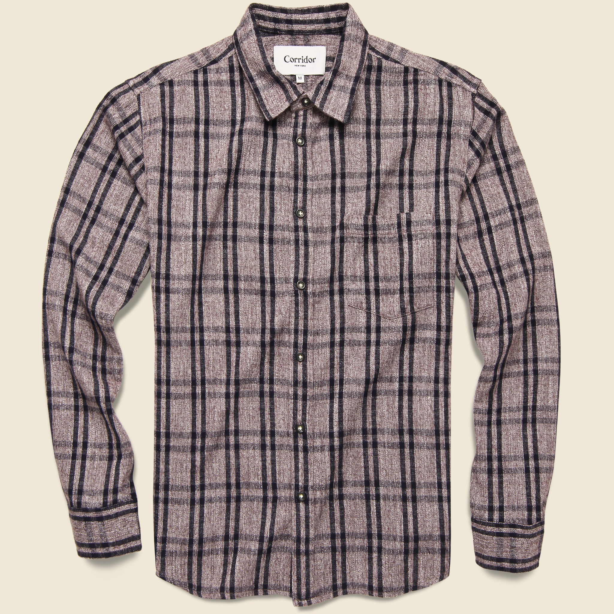 Grindle Flannel Check Shirt - Raisin