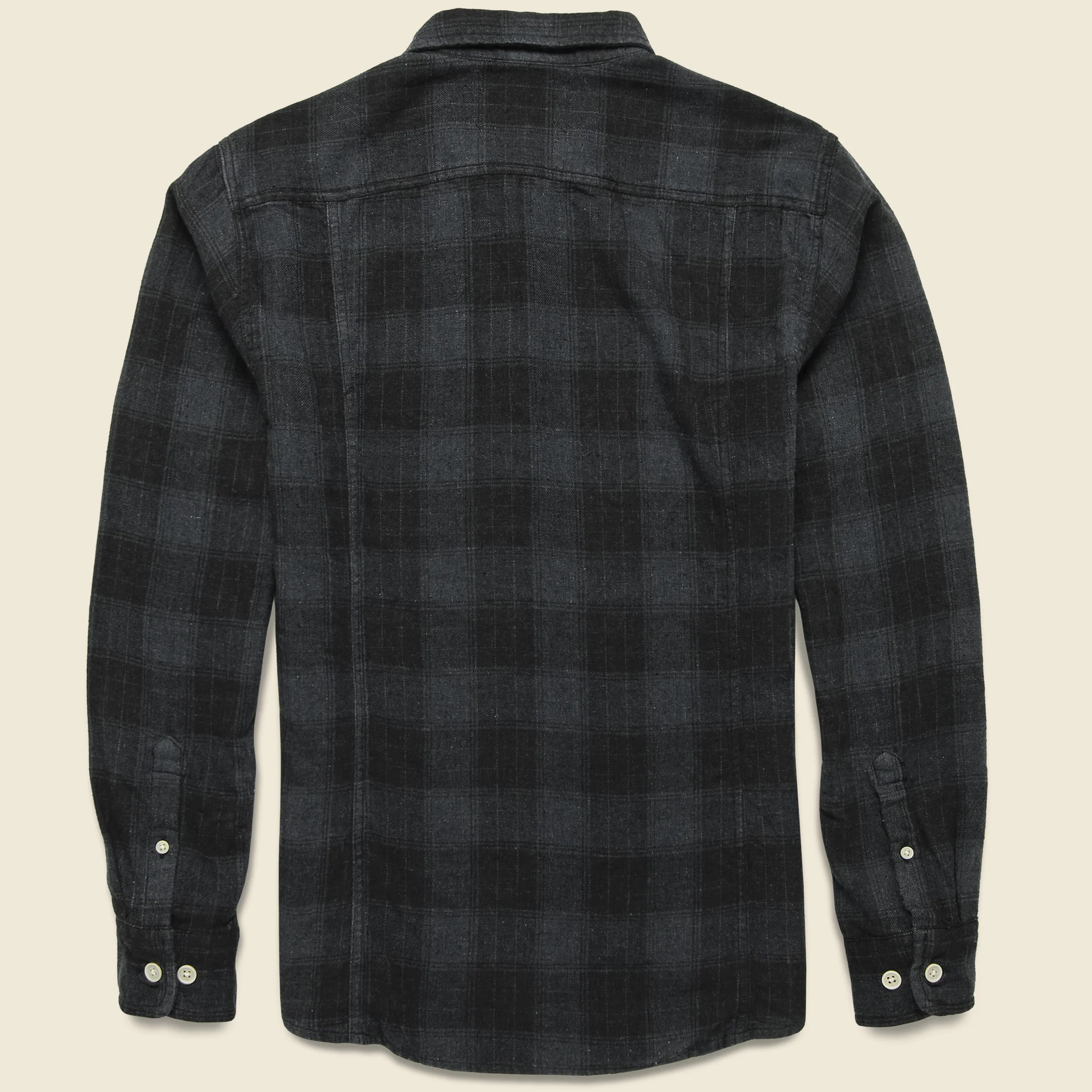 Recycled Plaid Flannel - Black - Image 2