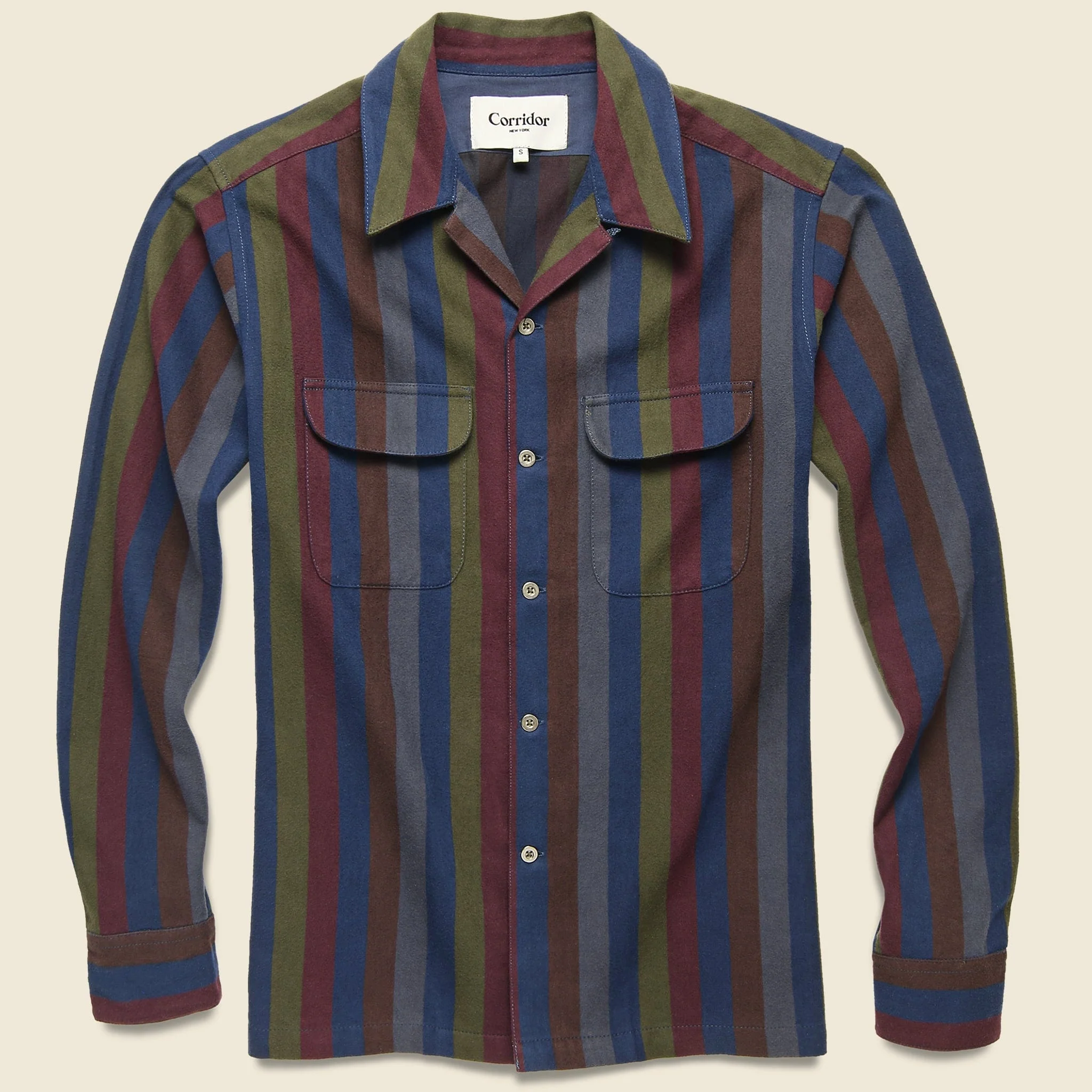 Vertical Striped Workshirt - Multi