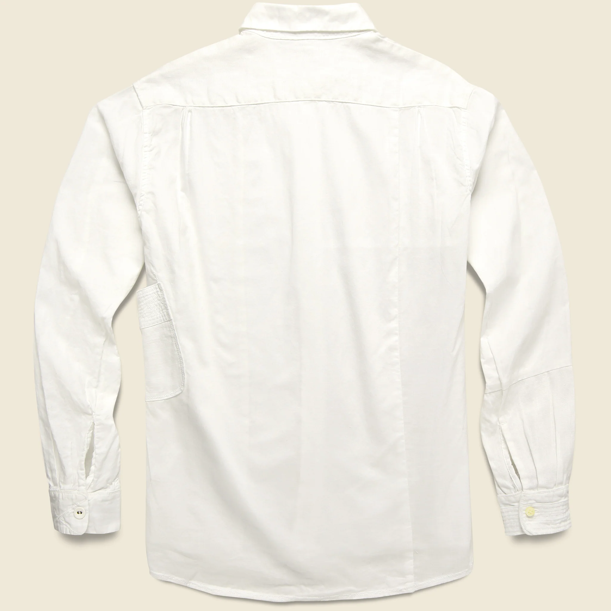 Cotton/Linen Patchwork Katmandu Shirt - White - Image 2