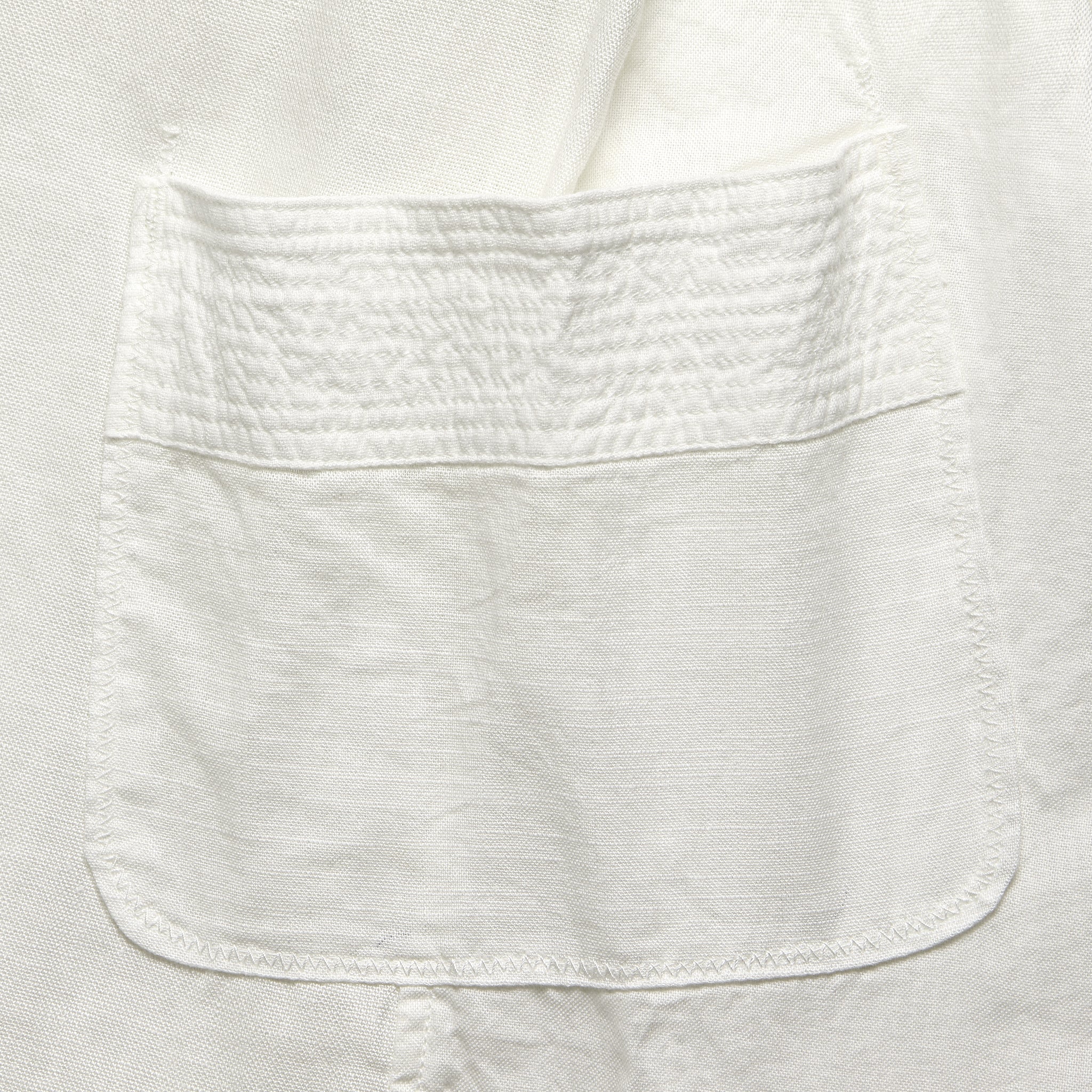 Cotton/Linen Patchwork Katmandu Shirt - White - Image 4