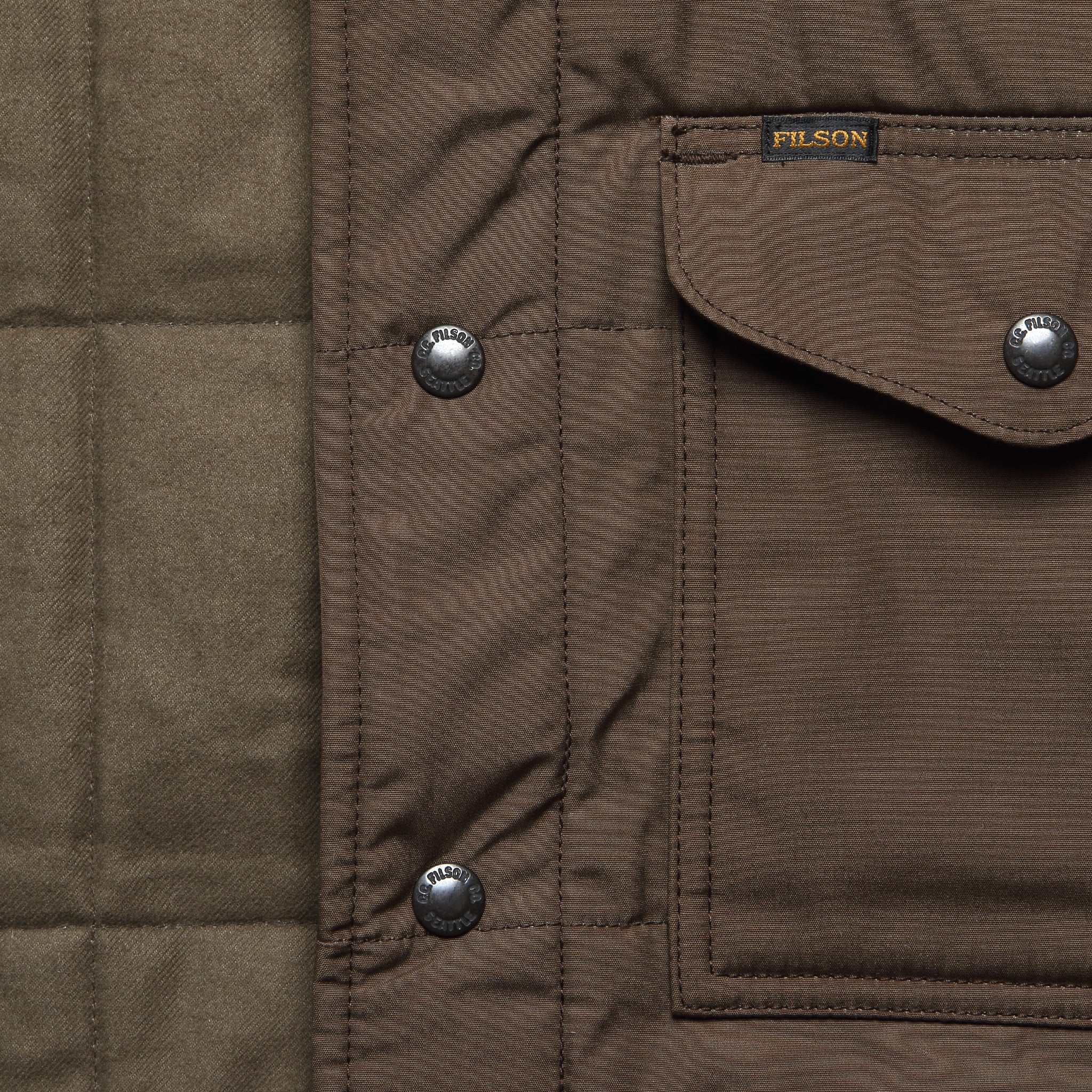 Cover Cloth Quilted Shirt Jacket - Slate Black - Image 3