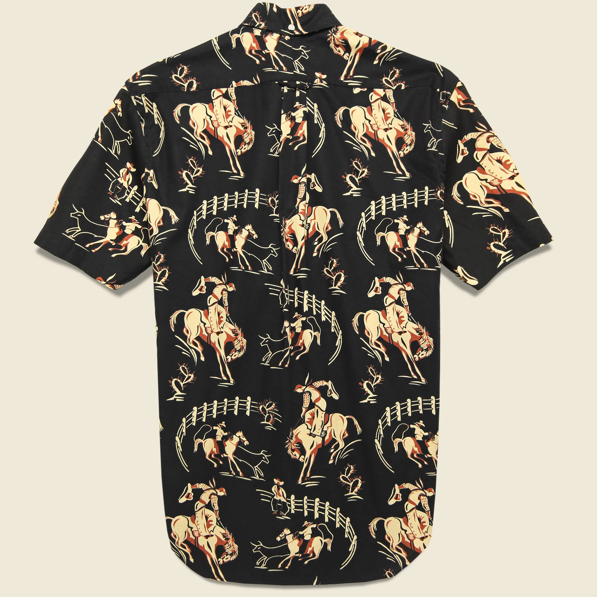 Cowboy Print Shirt - Black - Image 2
