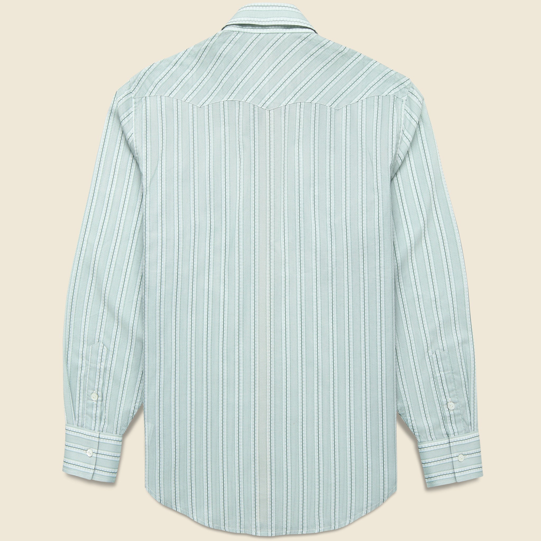 Slim Fit Cowpoke Western Shirt - Blue - Image 2