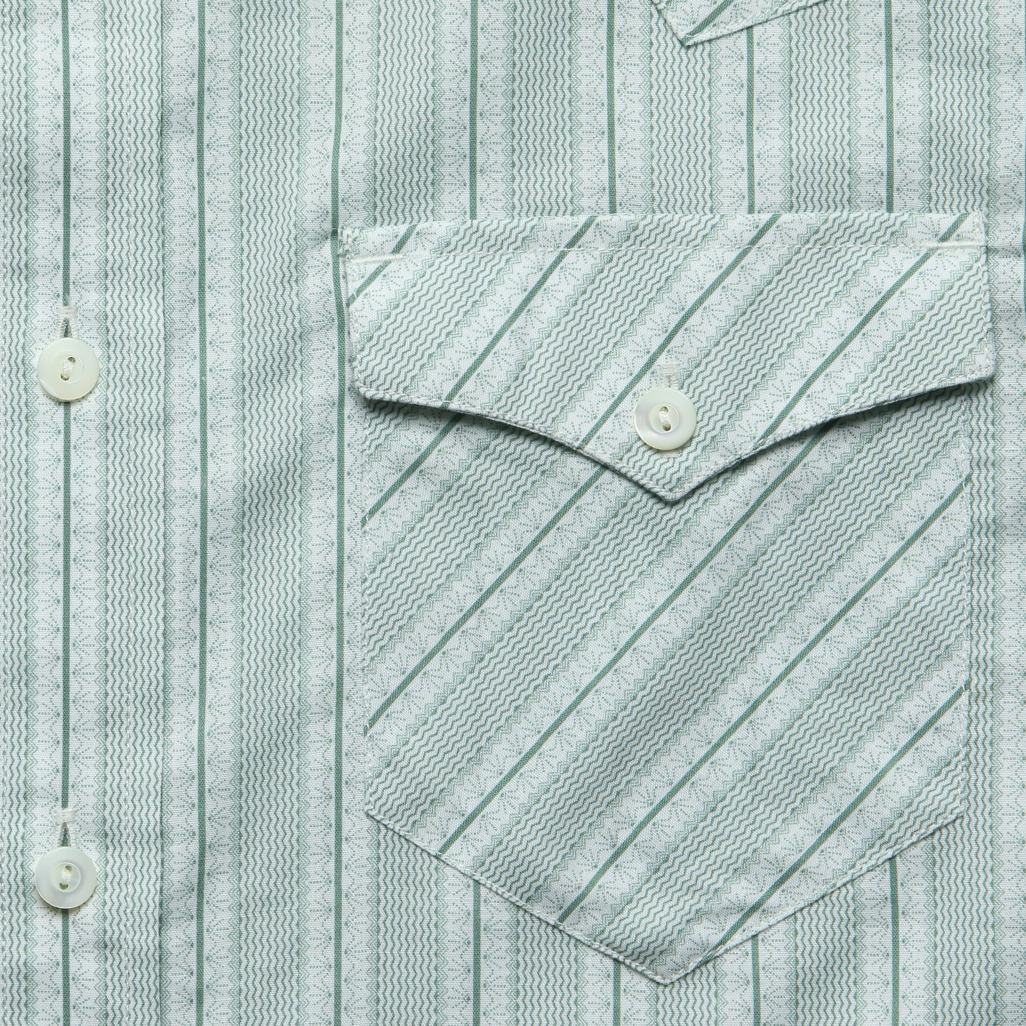 Slim Fit Cowpoke Western Shirt - Blue - Image 3