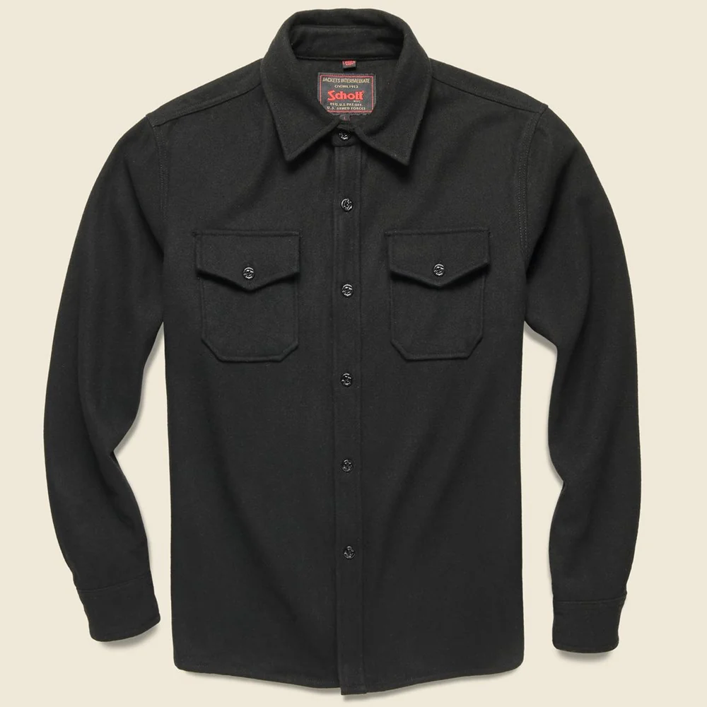CPO Wool Shirt - Black