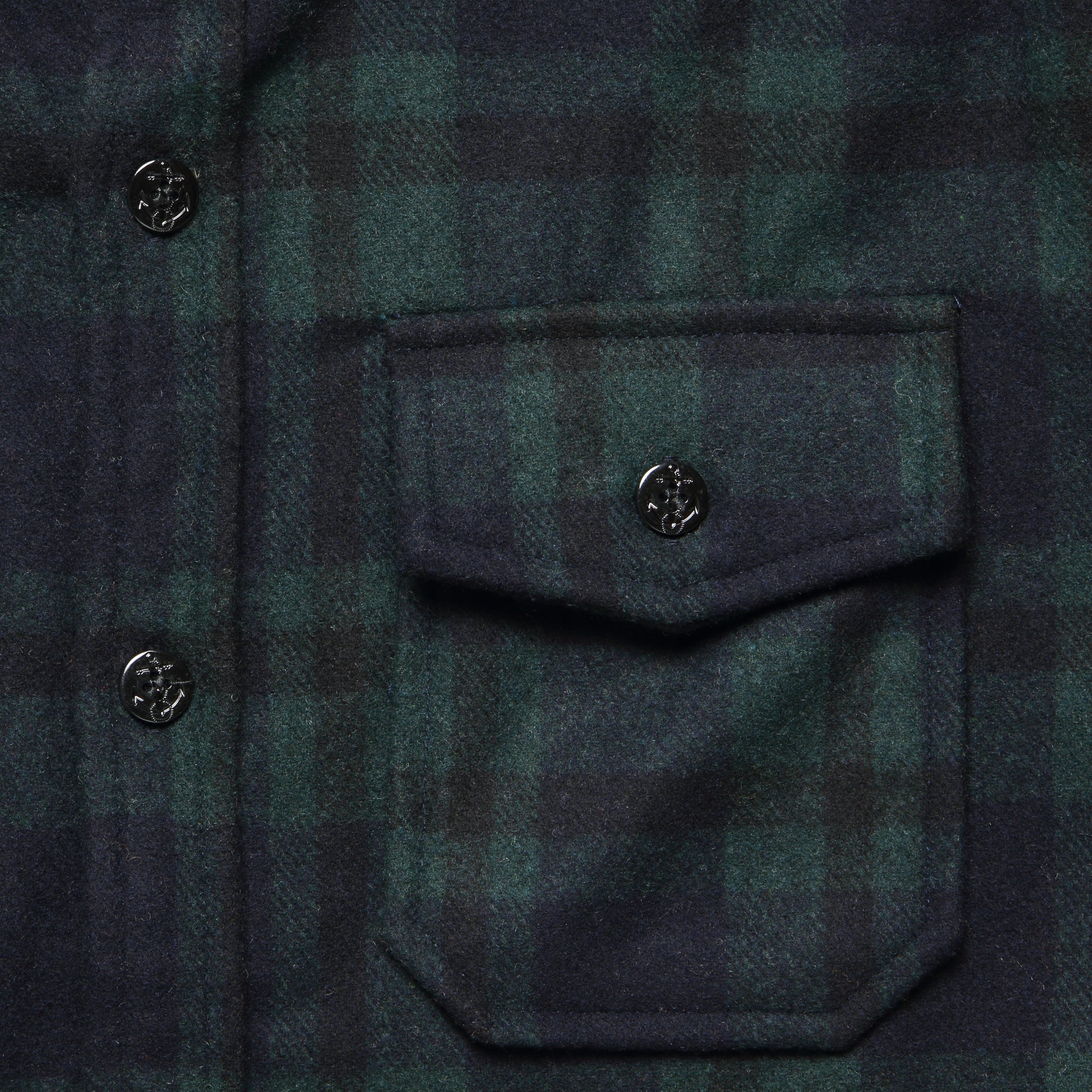 CPO Wool Shirt - Blackwatch Plaid - Image 3