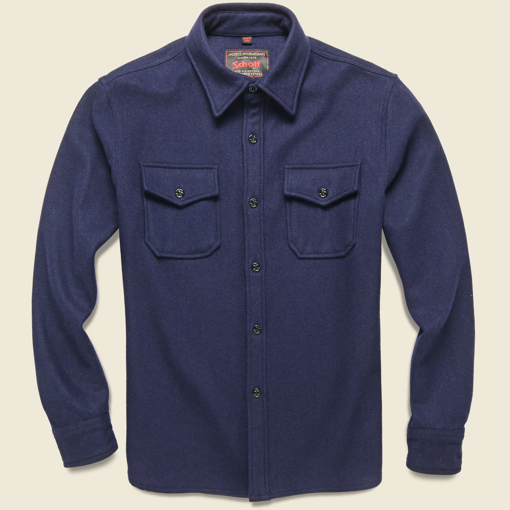 CPO Wool Shirt - Blue
