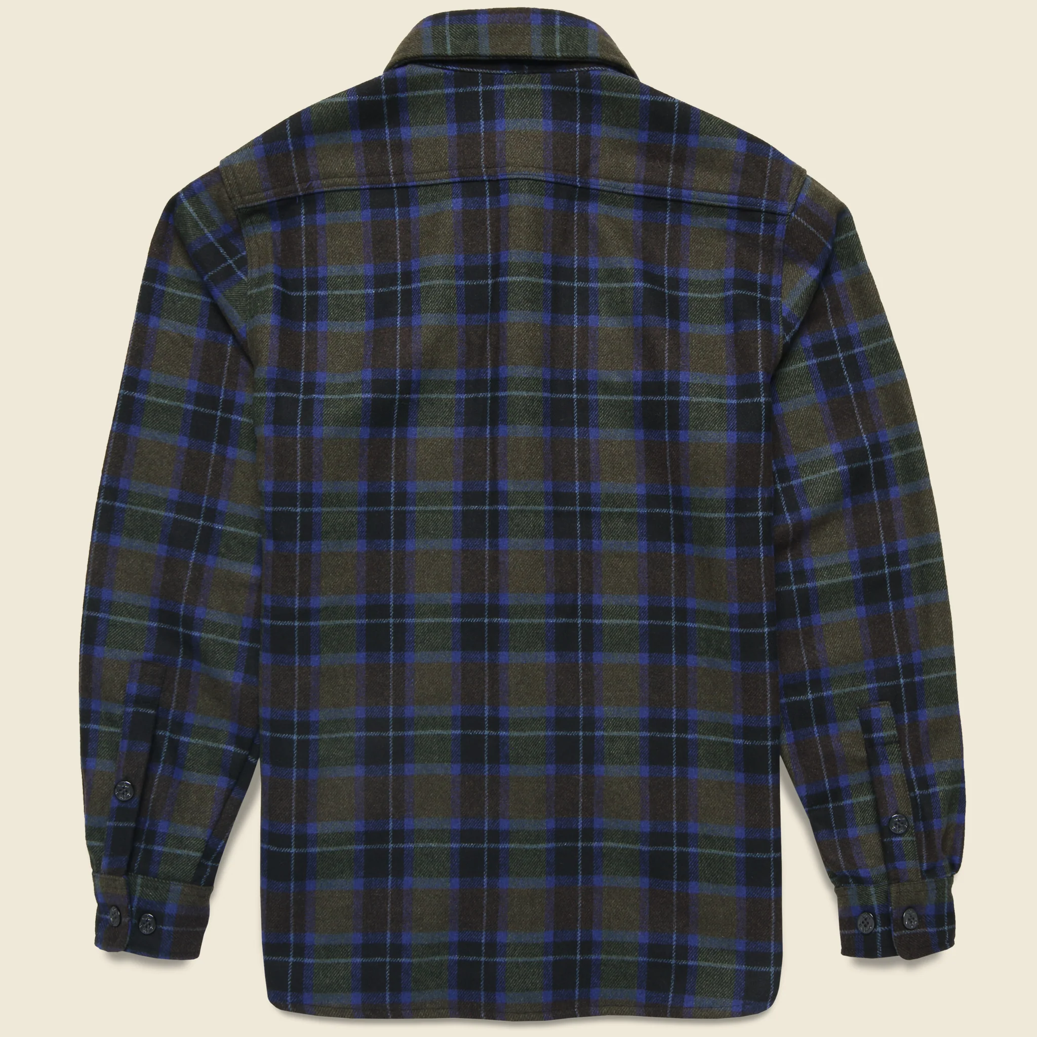 CPO Wool Shirt - Spruce Plaid - Image 2