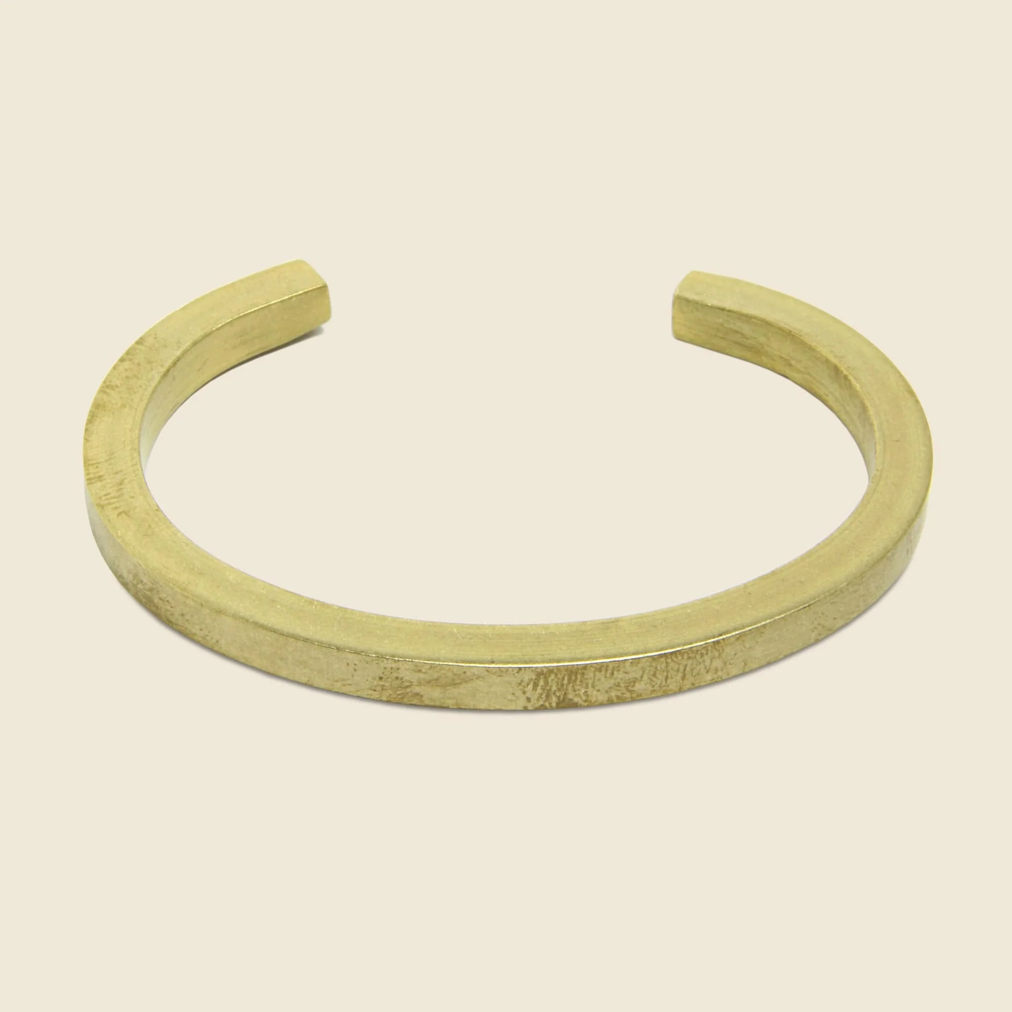 Small Uniform Square Cuff - Brass