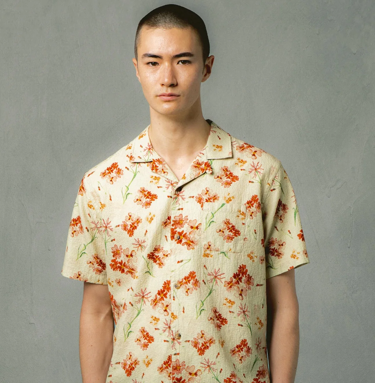 Crammond Shirt - Ecru Floral - Image 2