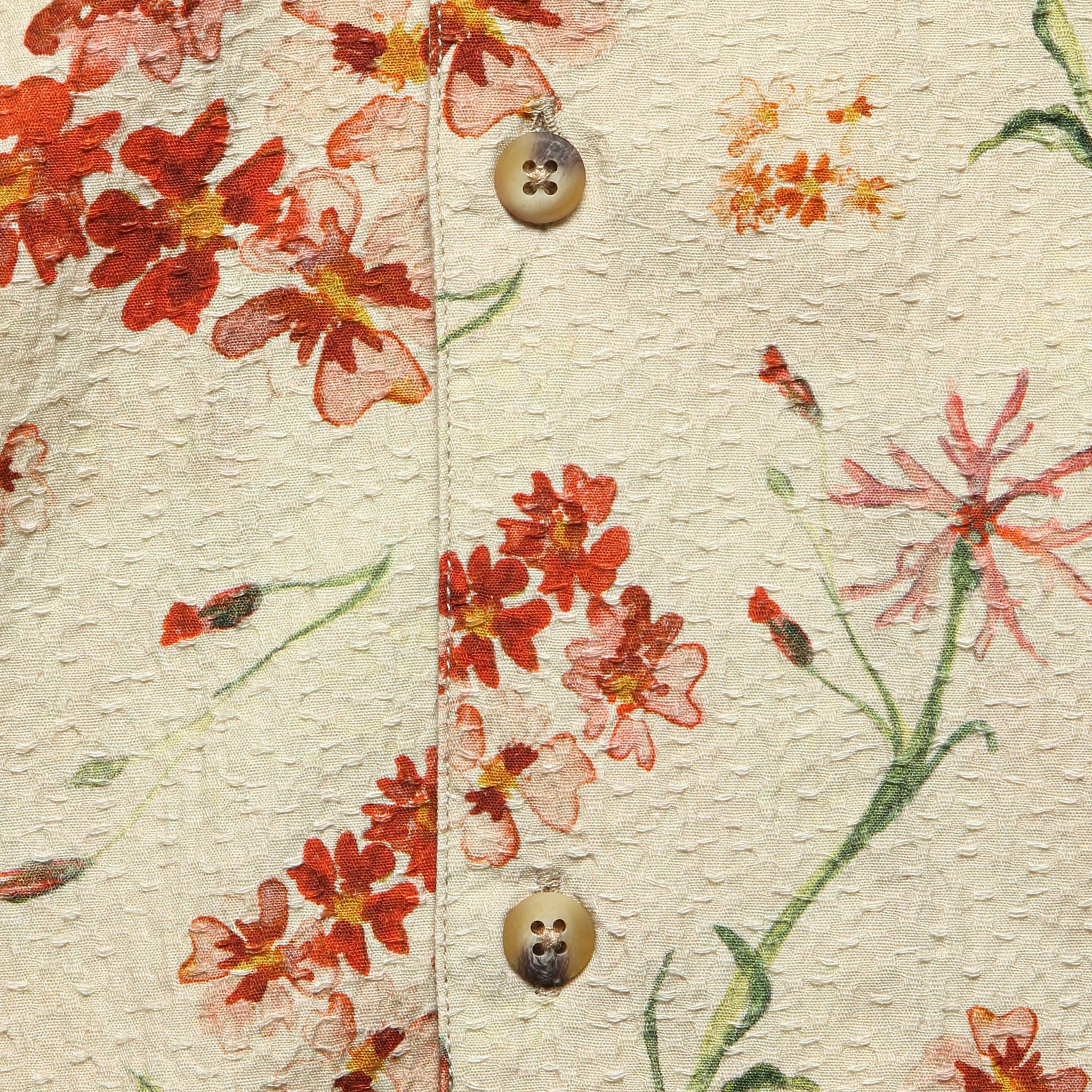 Crammond Shirt - Ecru Floral - Image 4