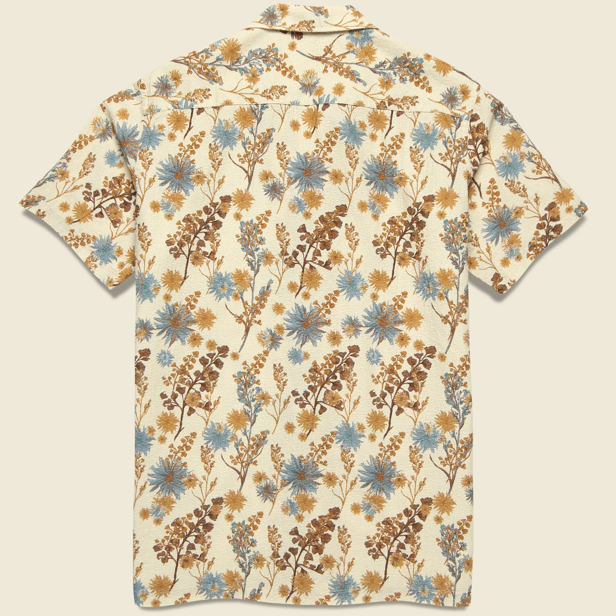 Crammond Shirt - Ecru Thistle Print - Image 2