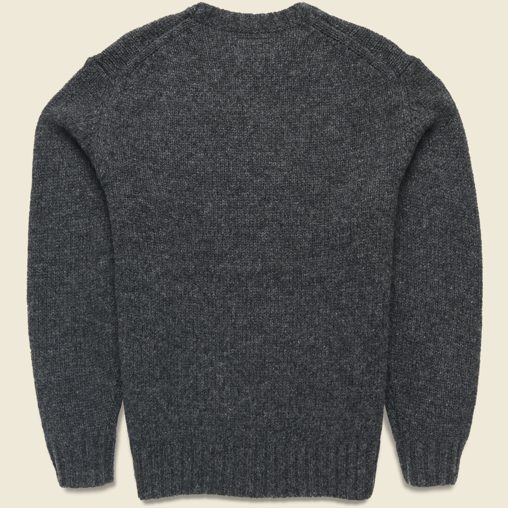 Crew Intarsia Wolves Sweater - Charcoal - Image 2