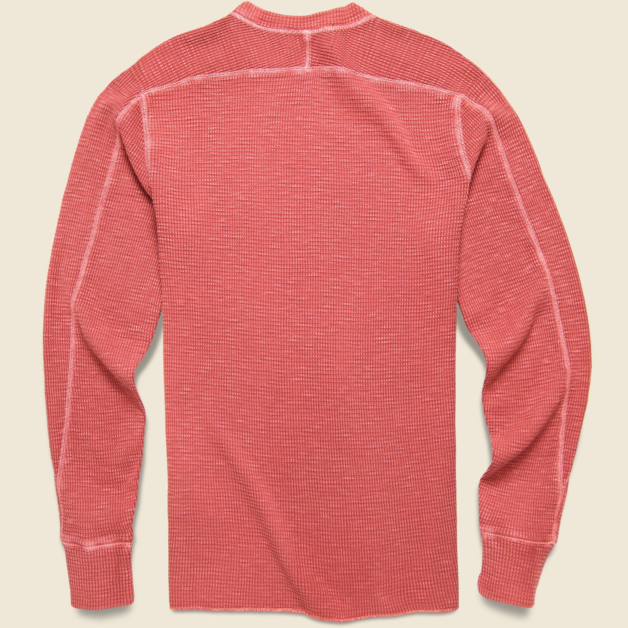 Waffle Crewneck - Red - Image 2