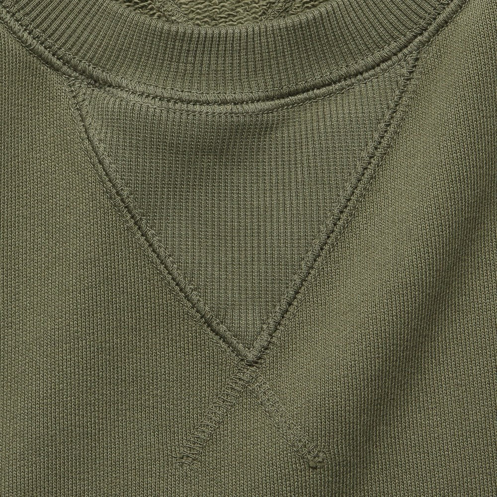 Garment Dyed Crewneck Sweatshirt - Olive - Image 3