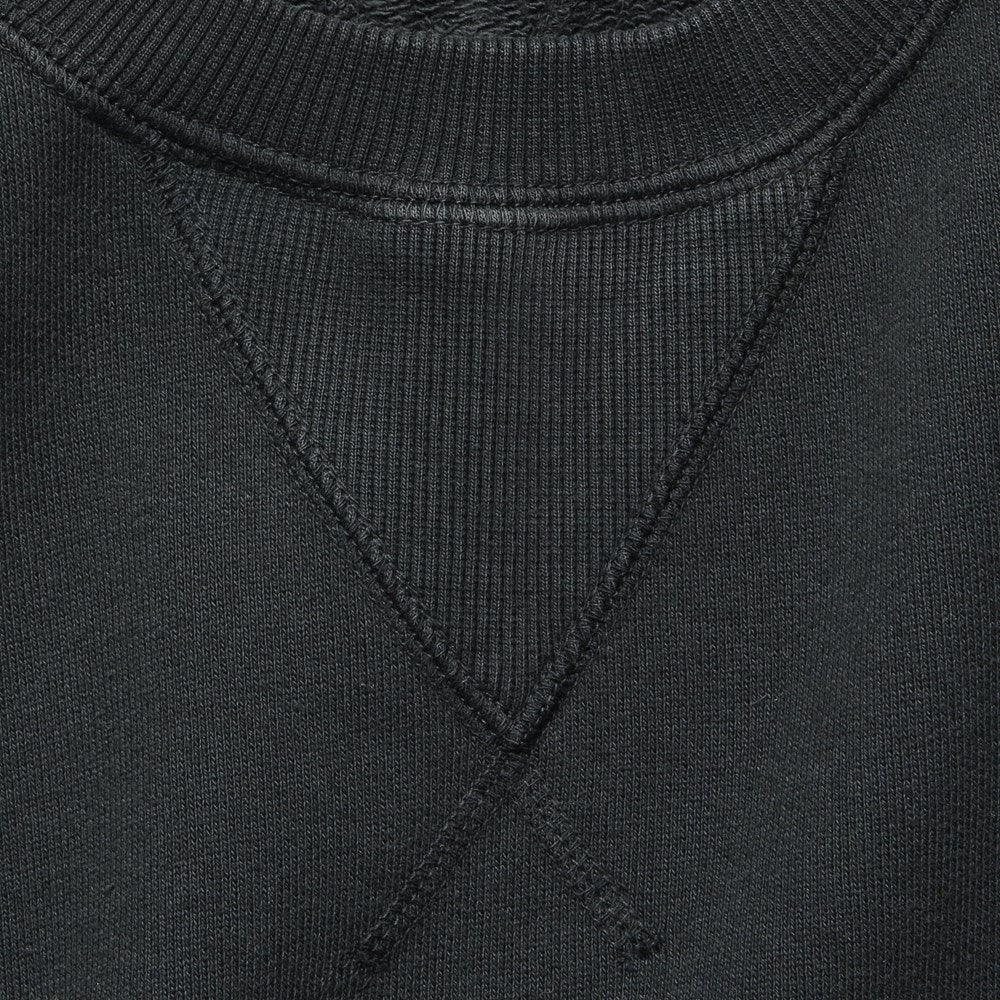 Garment Dyed Crewneck Sweatshirt - Washed Black - Image 3