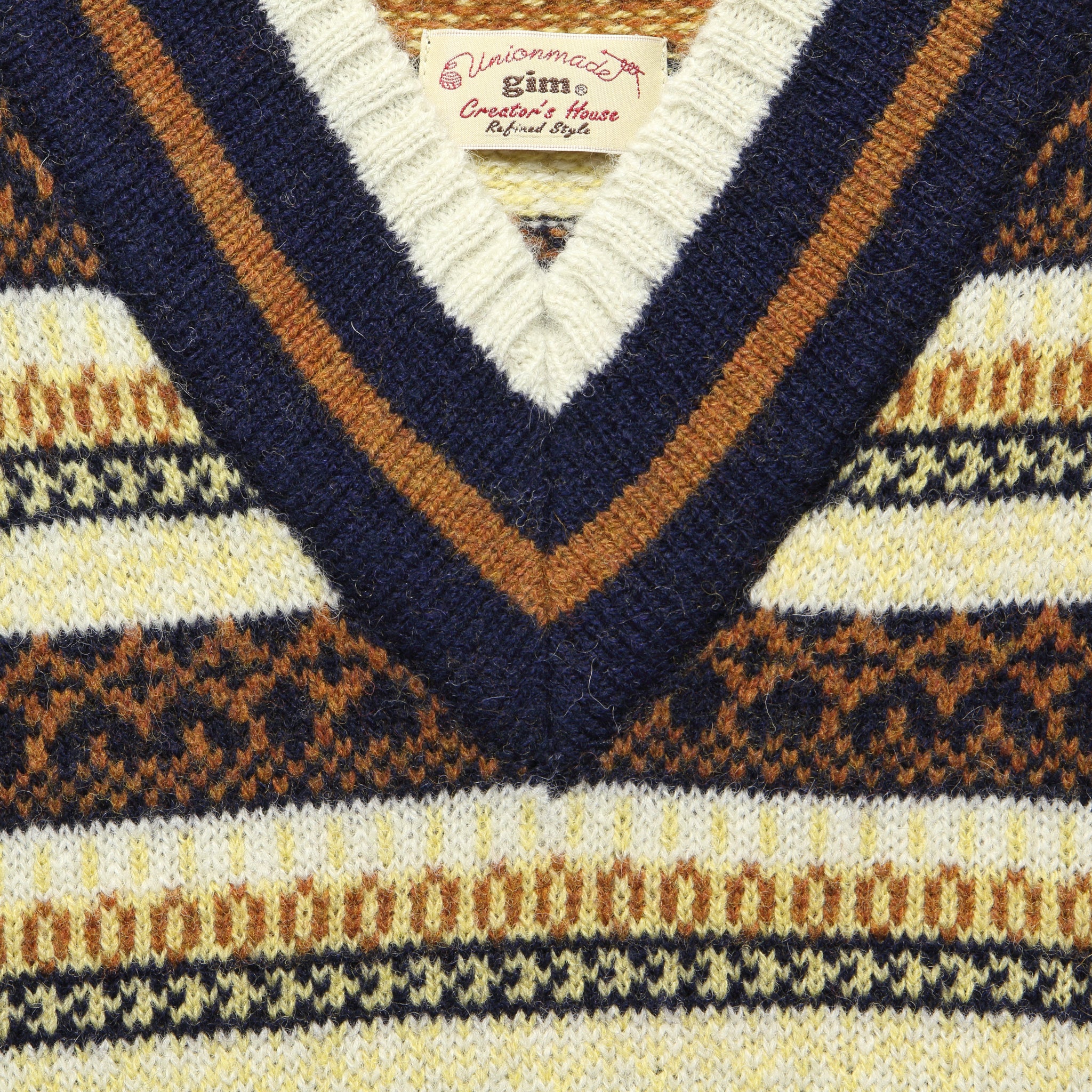 Cricket Sweater Vest - Cream Fair Isle - Image 3