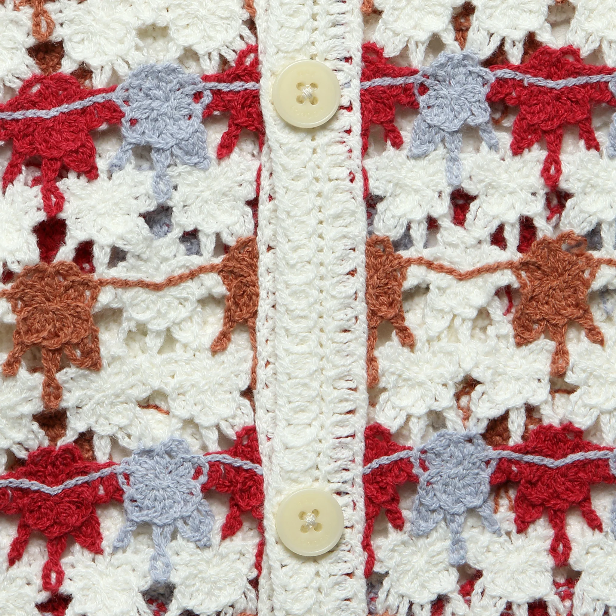 Crochet Porto Shirt - Ecru - Image 6