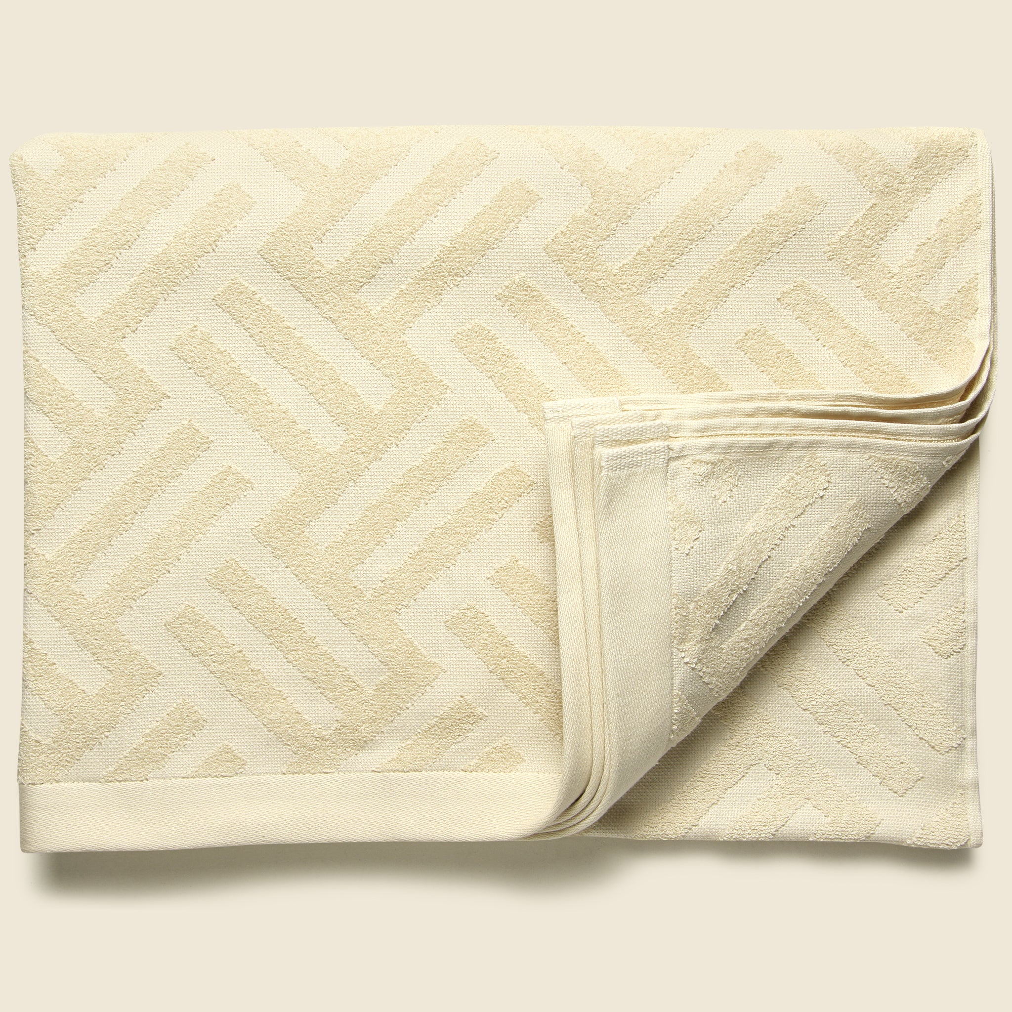 Cross Road Towel - Beige - Image 2
